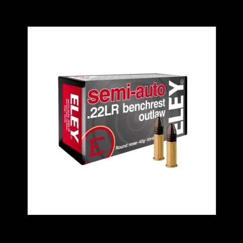 ELEY OUTLAW SEMIAUTO BENCHREST 22LR 42GR 50RD