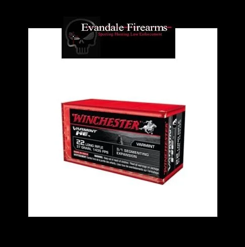 Winchester Ammunition, Rimfire, 22LR, 37 Grain, Segmented Hollow Point, 50 Round Box