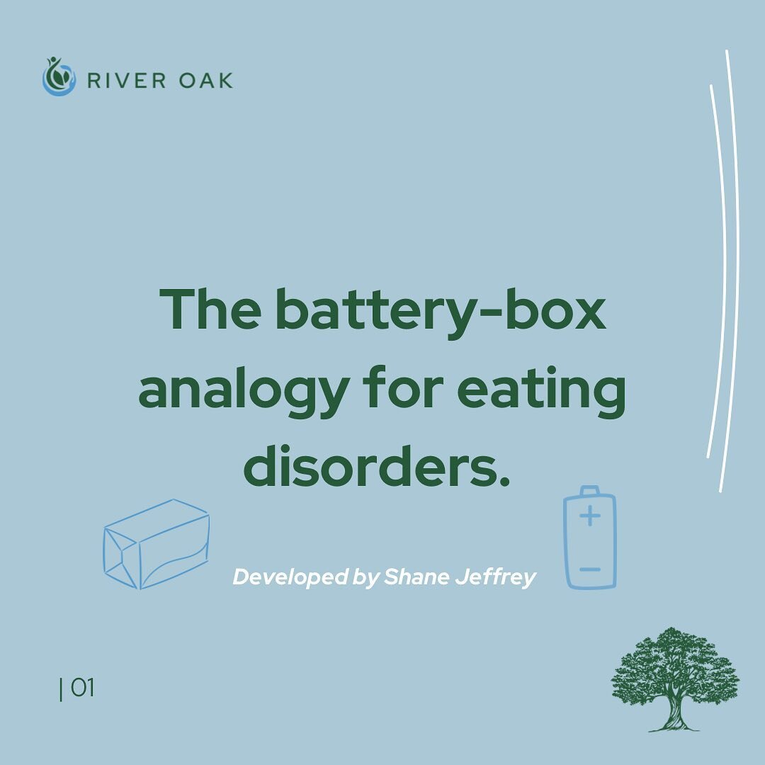 Have you heard of the &lsquo;Battery-Box&rsquo; analogy for eating disorders and recovery? 🤔

👉🏻Our leader at ROH Shane Jeffrey likens an ED and the recovery journey to taking the lid off of a box, and draining a battery of its charge. 

If a pers