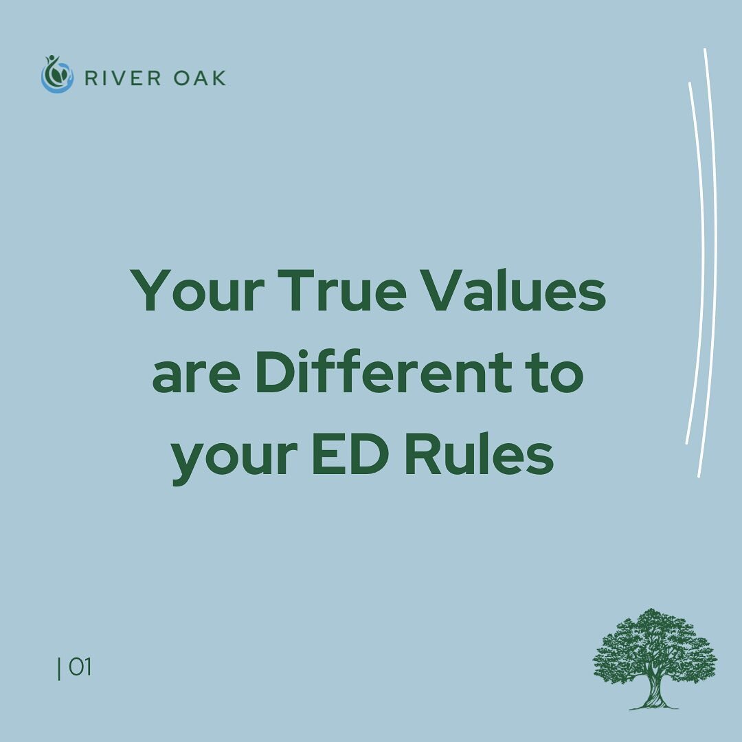 Your healthy self and identity are SEPARATE from your eating disorder. 💚
.

Even though it is normal to feel like the 2 are &lsquo;blended&rsquo; in early phases of recovery, or difficult to tell apart from each other, they are 2x separate things.
.