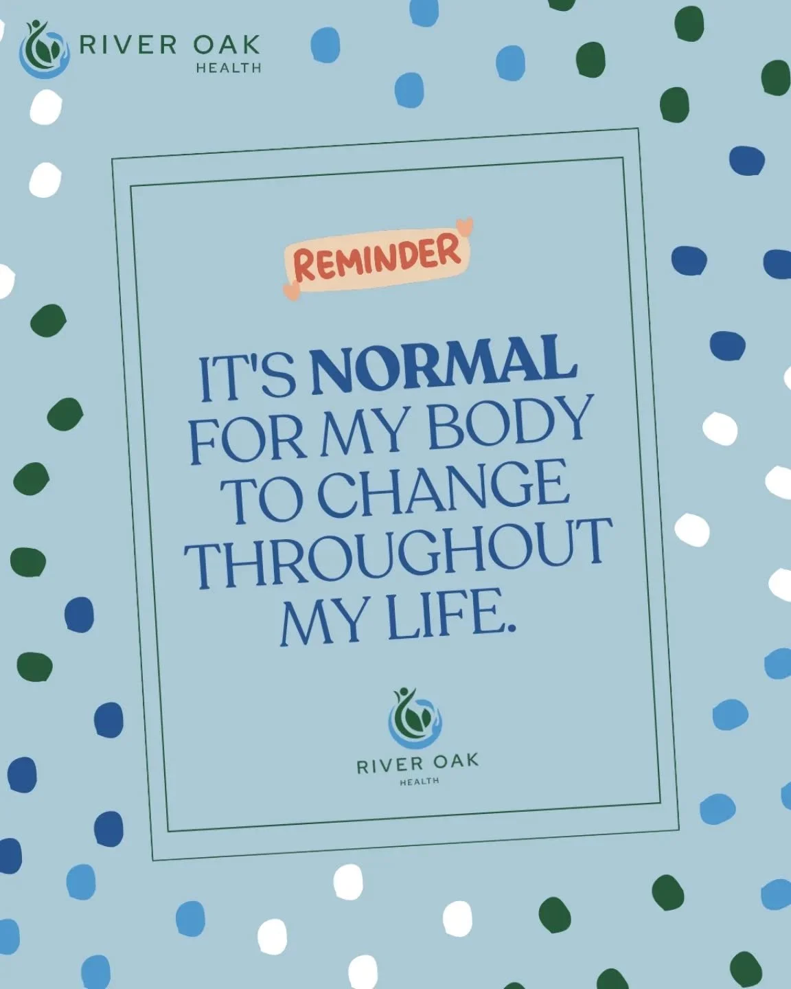 💚 SAY IT WITH ME NOW 📣✨📣✨📣✨📣✨🫶🏼

💙 it's normal for my body to change through my life 💚 

.

.

.

.

.

.

.

.

.

.

.

.

.