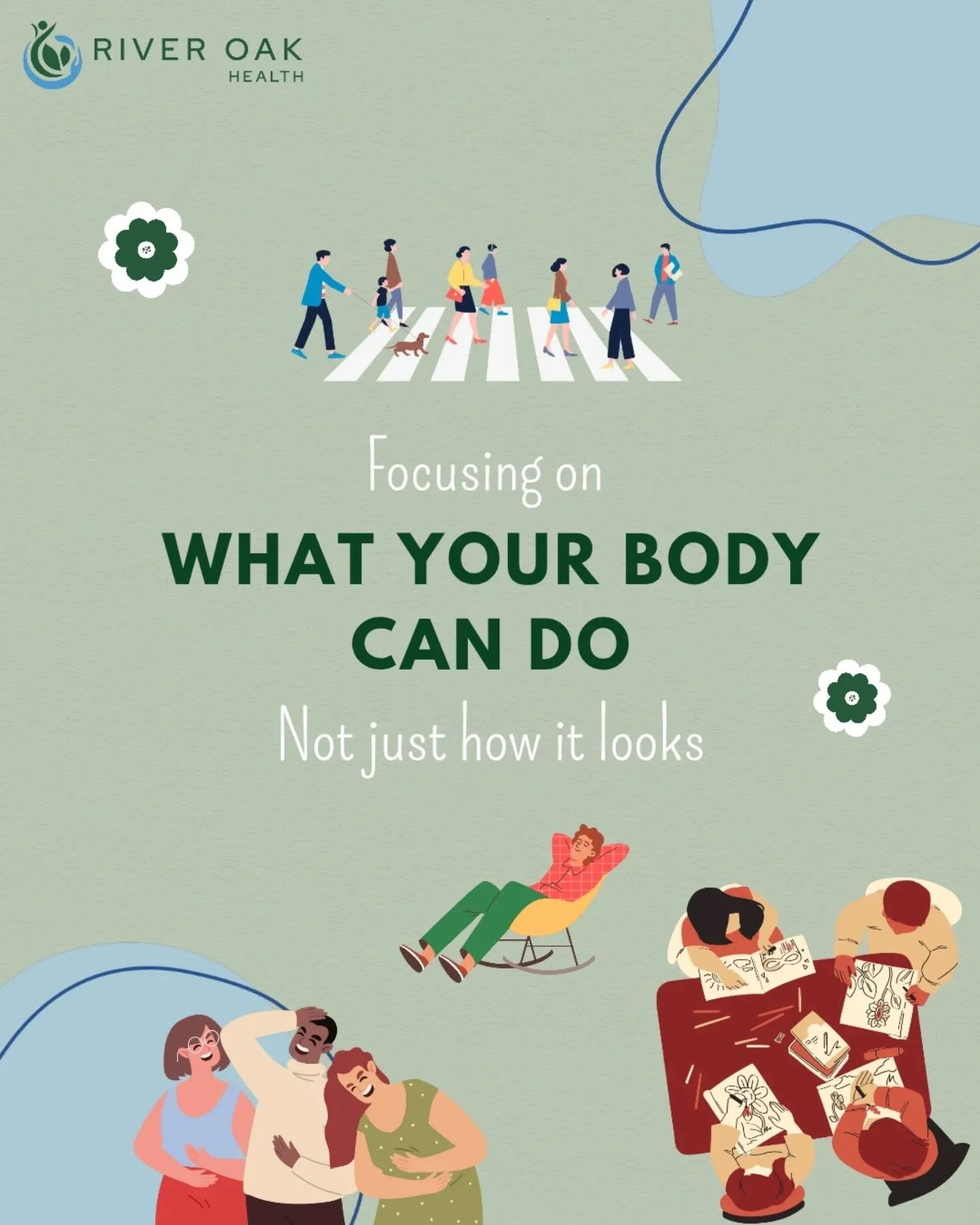 💚 We're often taught to value our bodies for how they look, but our bodies are so much more than appearances. 

💙 Focusing on body functionality means appreciating what your body does, how it supports you, connects you with others, and allows you t