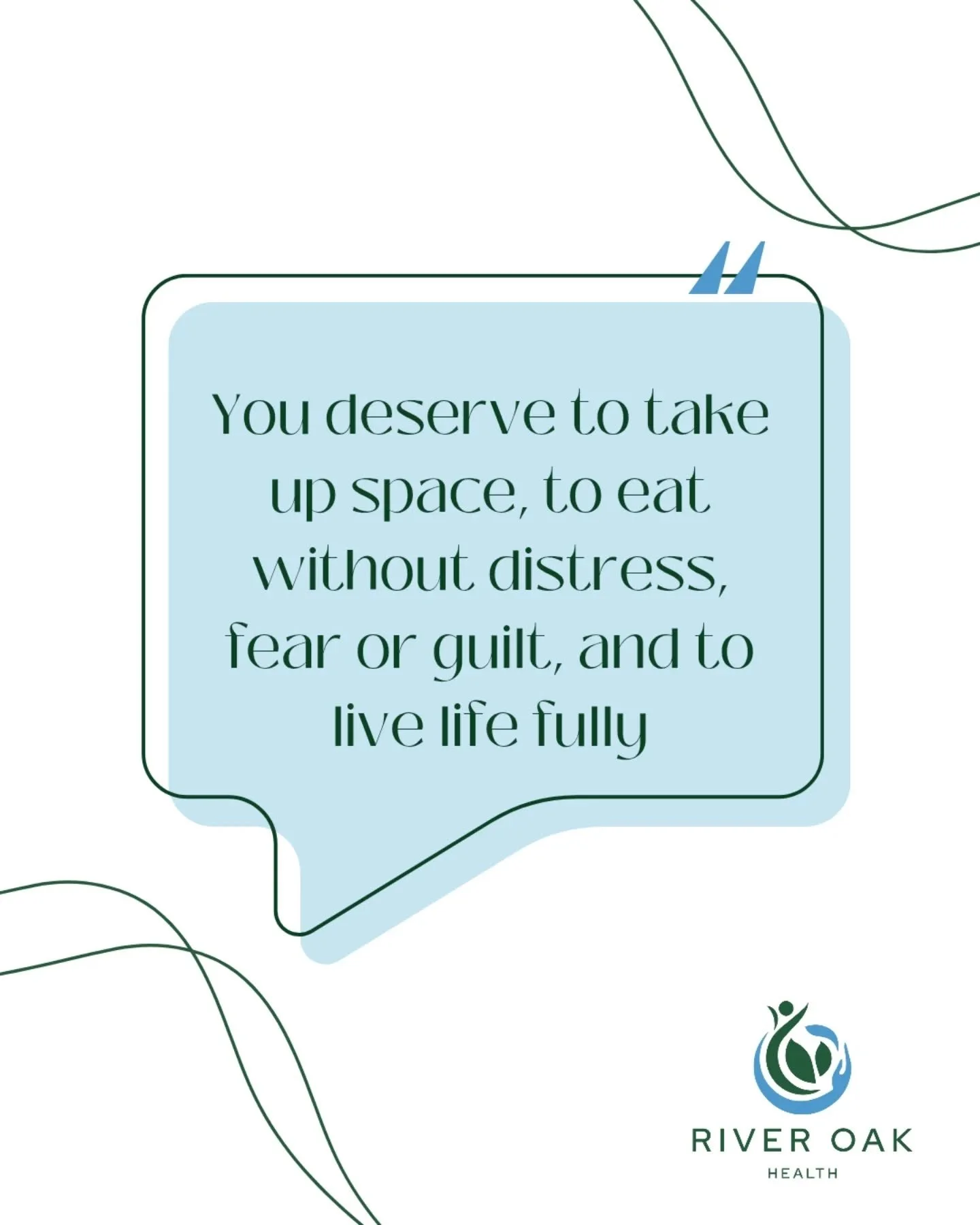 Happy Friday 💙💚

.

.

.

. 

#riveroakhealth #psychology #dietitian #quote #affirmation