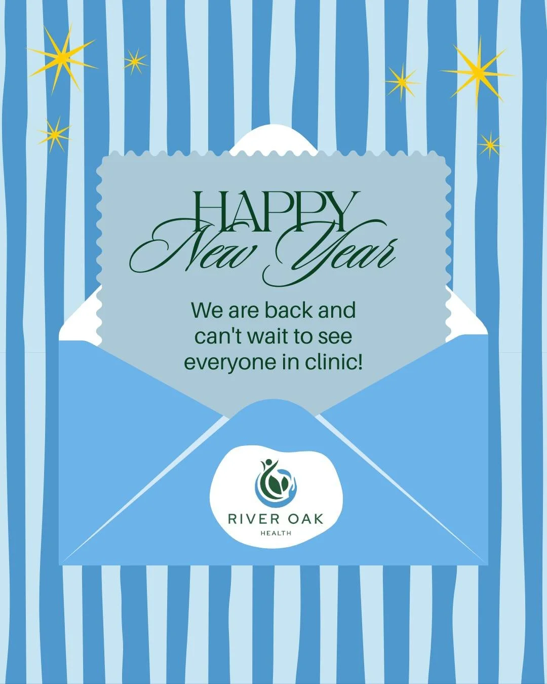 Happy New Year from our team! 🌟 We&rsquo;re officially back in clinic and here to help you begin the year with care, compassion, and hope 💚💙
.
.
.
.
.
#riveroakhealth #psychology #dietitian #RAVES #HAES #happynewyear