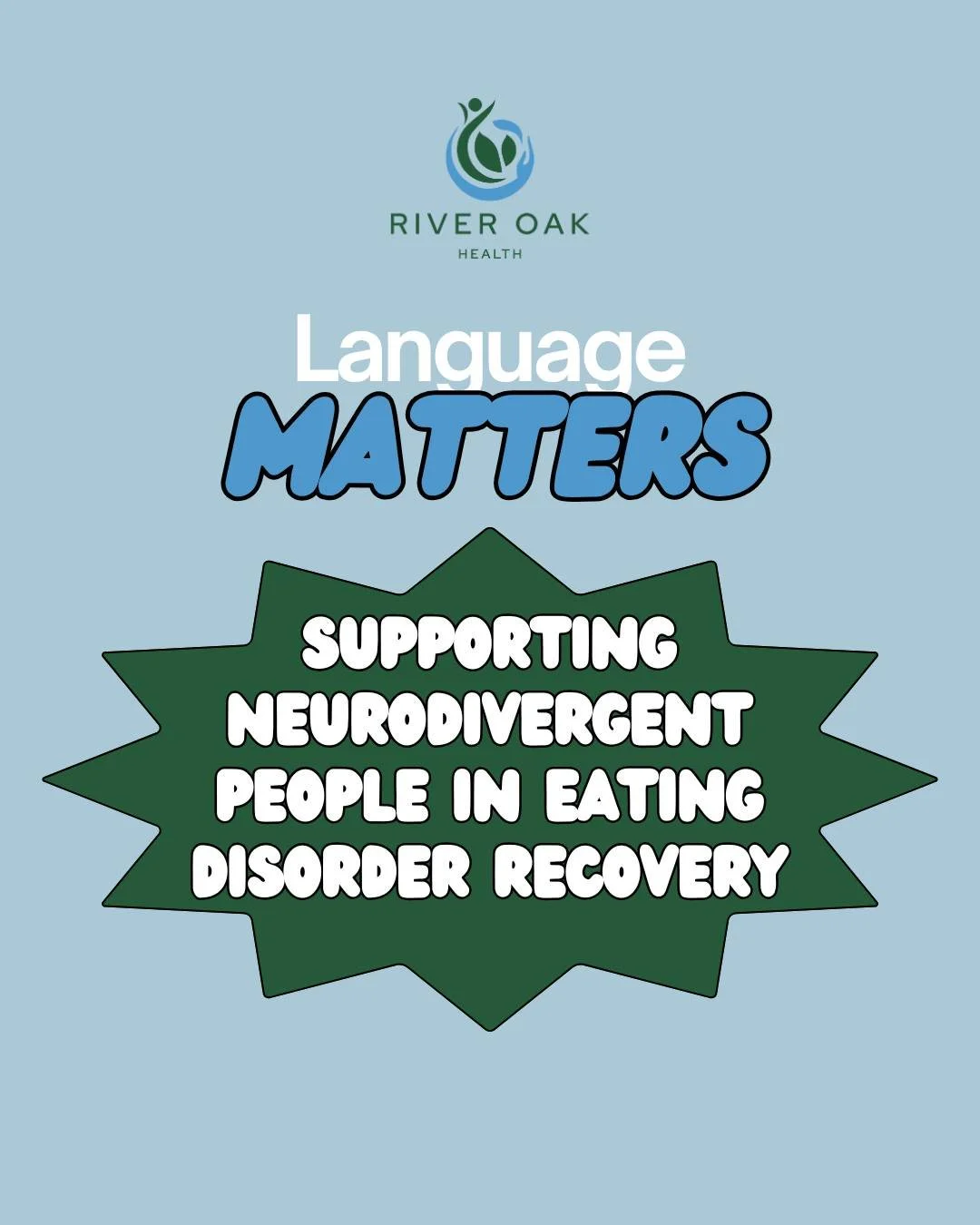 For neurodivergent people, eating and recovery are often shaped by sensory needs, nervous system responses, and predictability, not a lack of effort or motivation 💚 💙

Using affirming, curious language helps create safety, reduce shame, and support