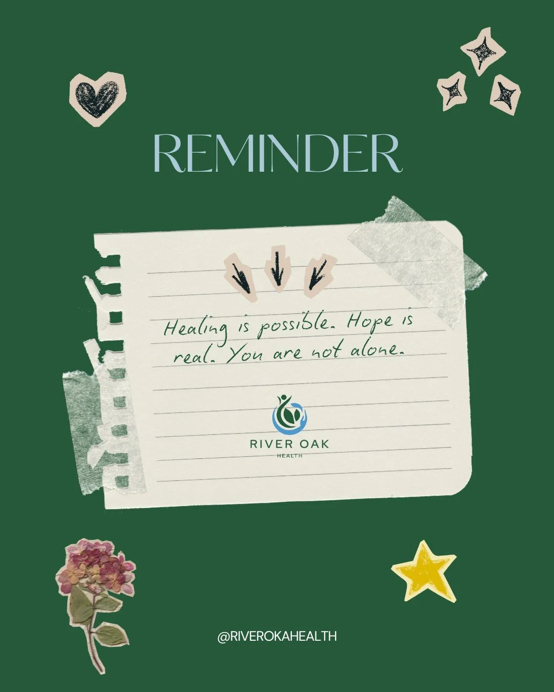 Recovery is not a straight line, but it is possible 💚 With the right support, your healing and hope can grow, one day at a time 💙
.
.
.
.
.
#riveroakhealth #psychology #dietitian #RAVES #HAES #hope #healing #recovery #eatingdisorderrecovery #youare