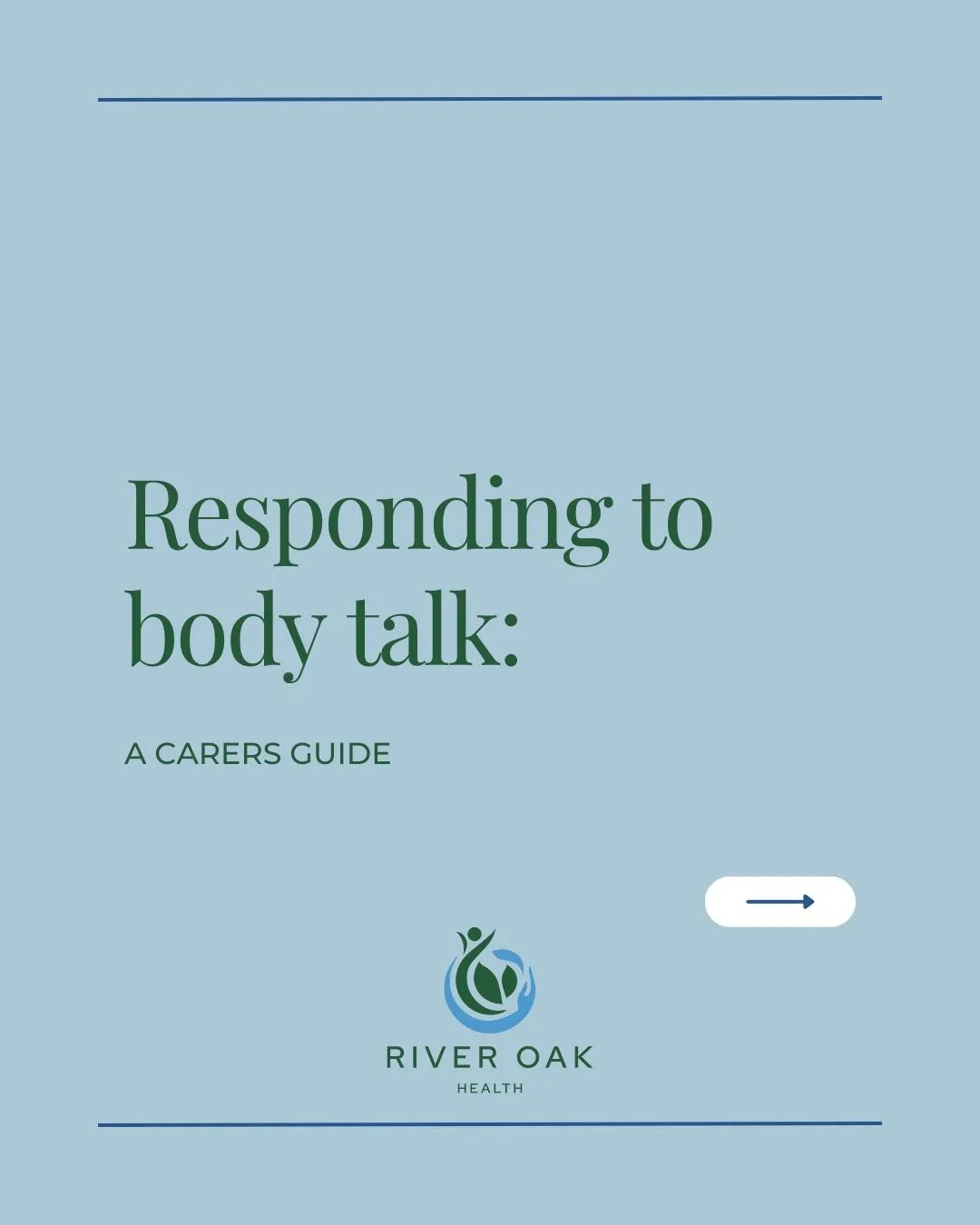 A reminder for carers: responding calmly to body talk is active recovery support, even when it feels like you&rsquo;re &ldquo;doing nothing". 💚💙
.
.
.
.
.
#riveroakhealth #psychology #dietitian #RAVES #HAES #hope #healing #eatingdisorderrecove