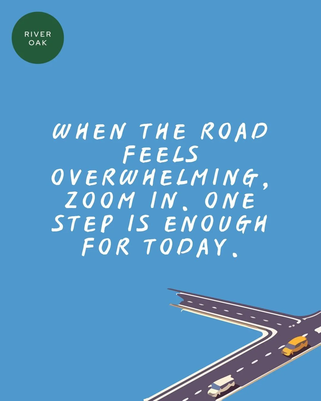 Pause. Take a breath. Choose one thing to focus on today. 💚💙
.
.
.
.
.
.
#riveroakhealth #psychology #dietitian #RAVES #HAES #eatingdisorderrecovery
