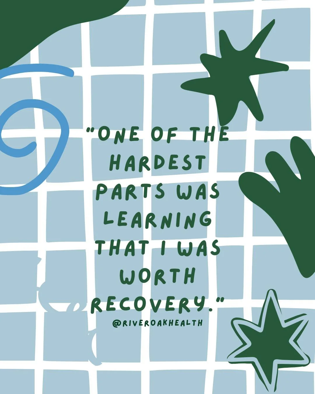 Know that you are worth recovering for. Through all seasons, through all of life 💚💙
.
.
.
.
.
.
.
.
.
.
.
.
.
.
.

#riveroakhealth #EDrecovery #EDrecoveryquotes #HAES #nondiet #dietetics #psychology #clinic #food #mind #body #eatingdisorders