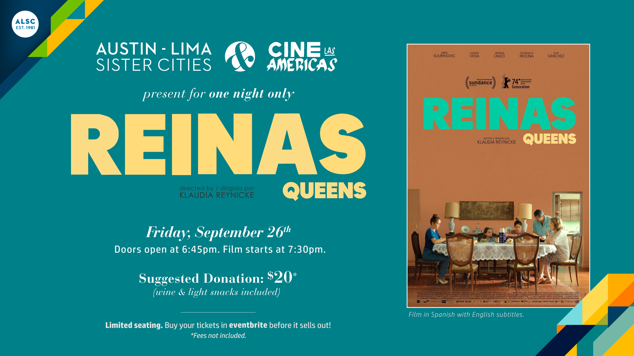 Austin-Lima Sister Cities & Cine Las Americas present the Peruvian film REINAS (QUEENS)