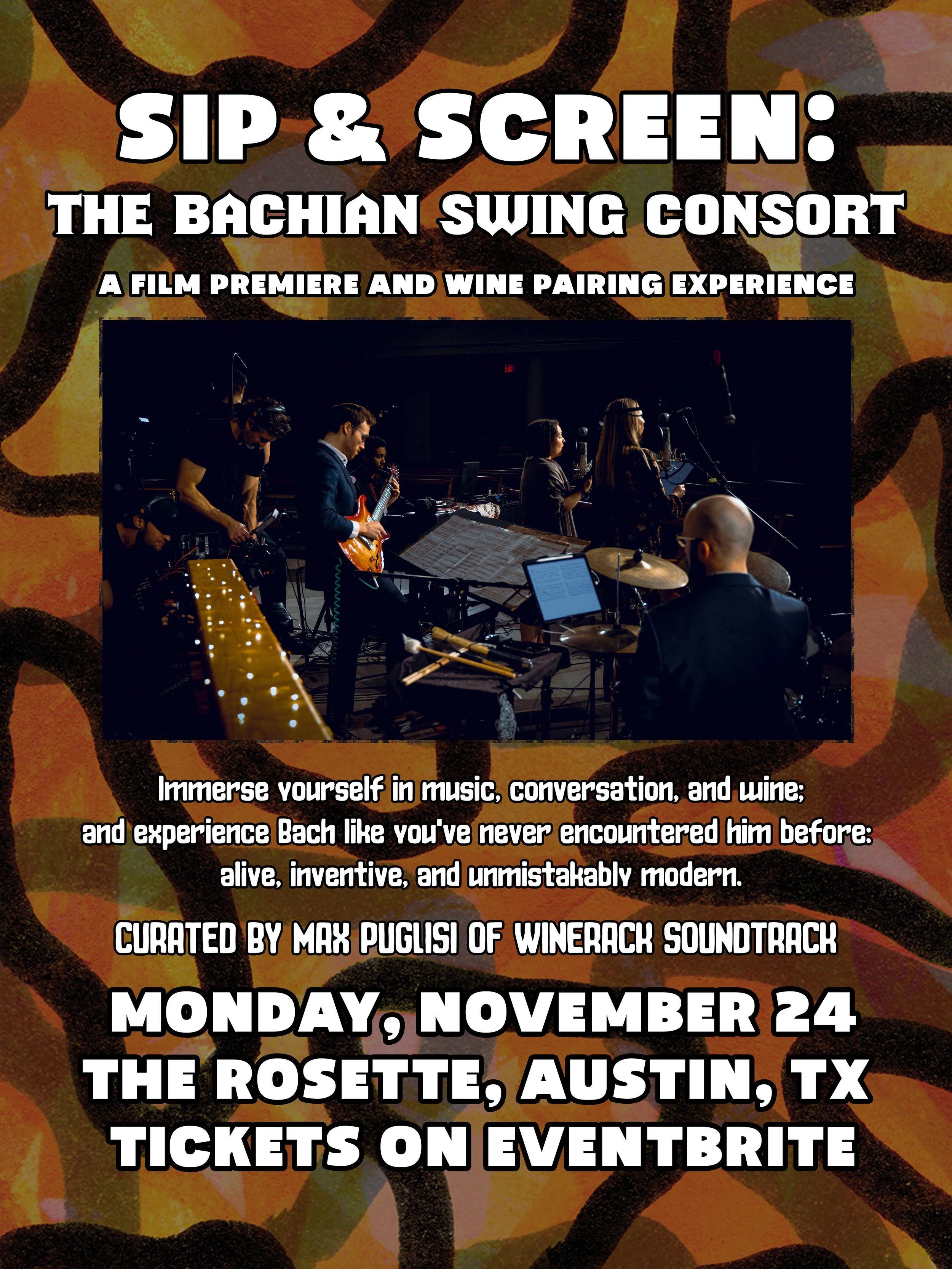 Sip & Screen: The Bachian Swing Consort Film Premiere