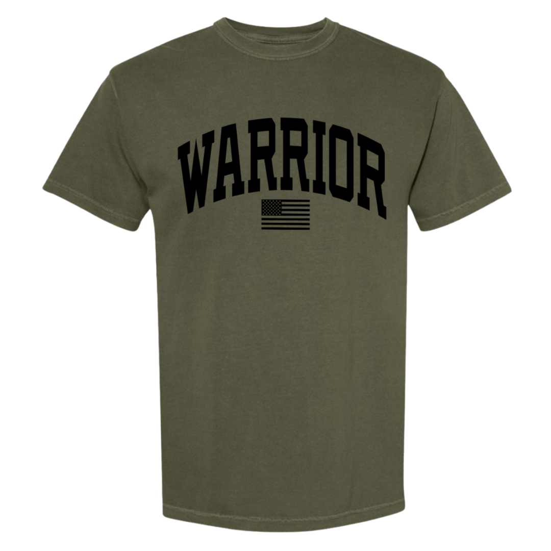 Military Green warrior arch shirt woman + warrior branded shirt (Copy)