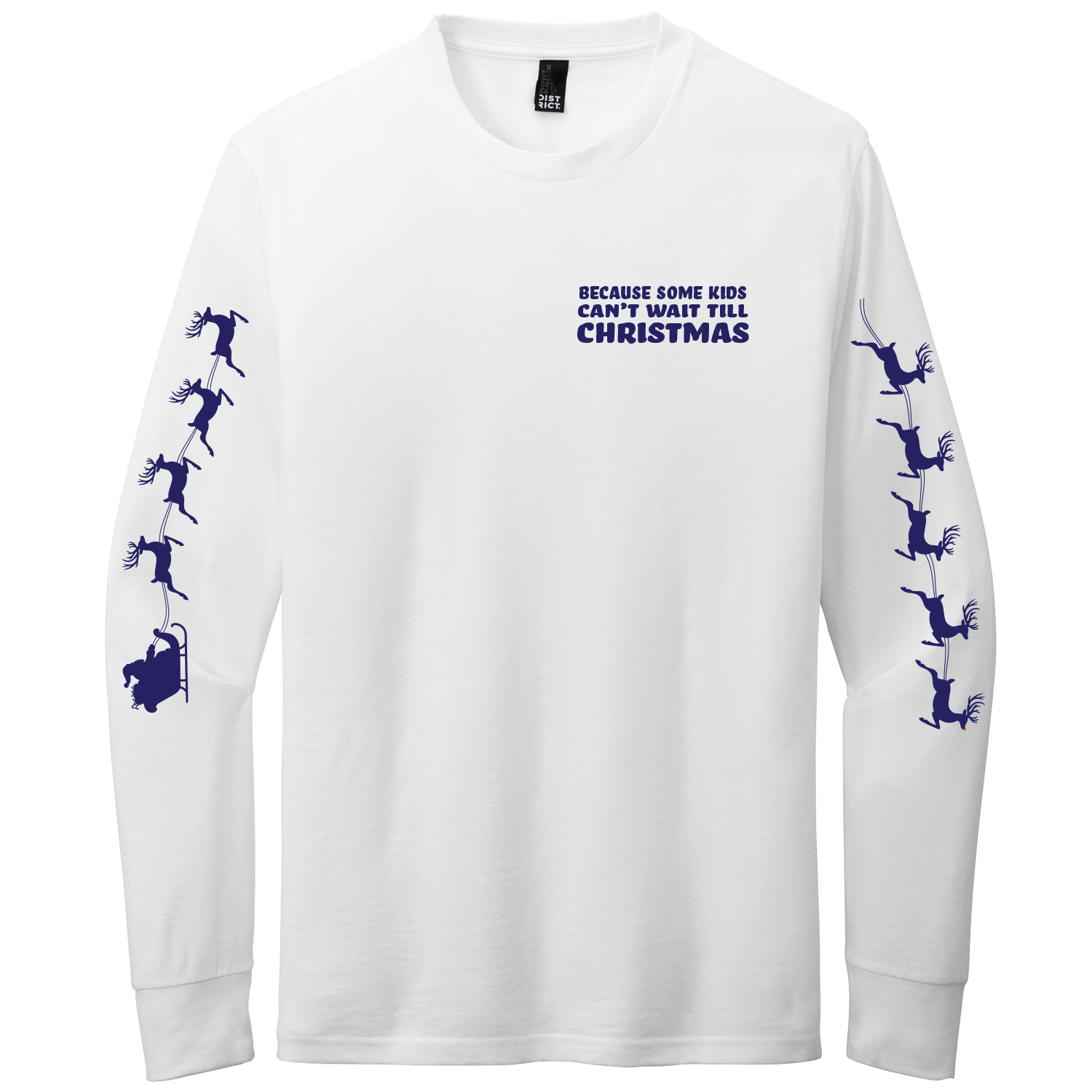 Reindeer Sleeves - White LS - Front.png