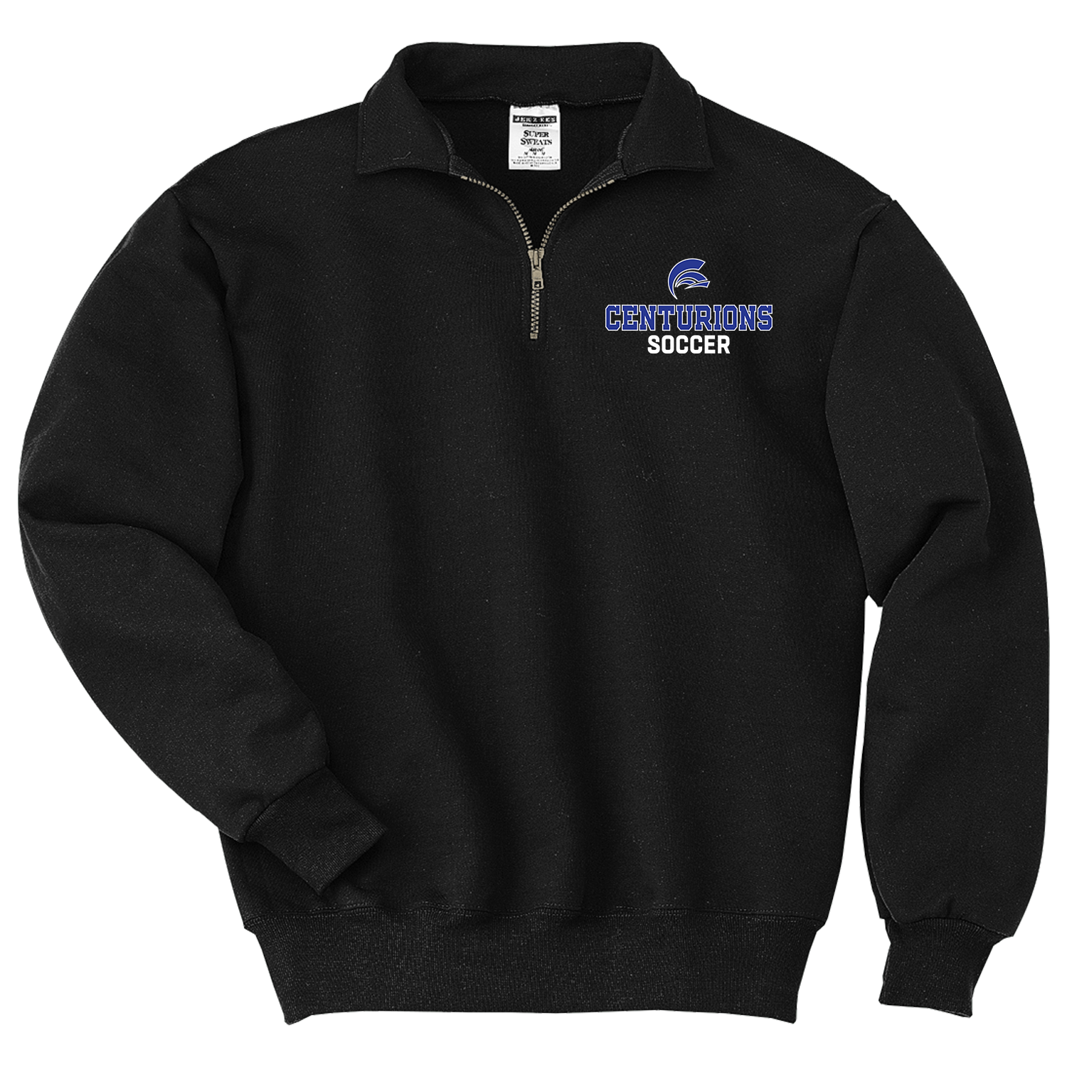 Circle Soccer - Half Zip Sweatshirt - Black.png