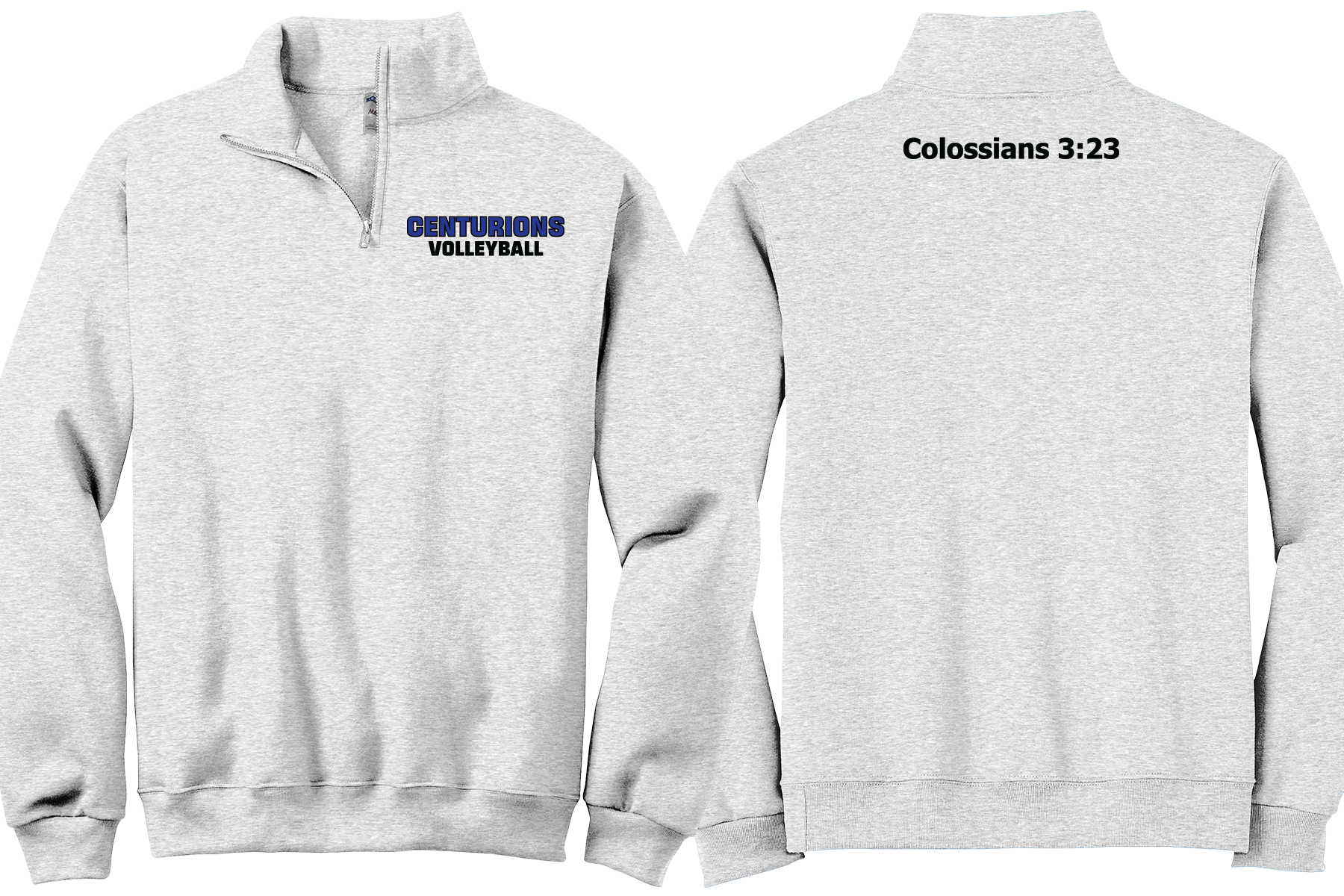 Circle Volleyball - 1/4 Zip Sweatshirt