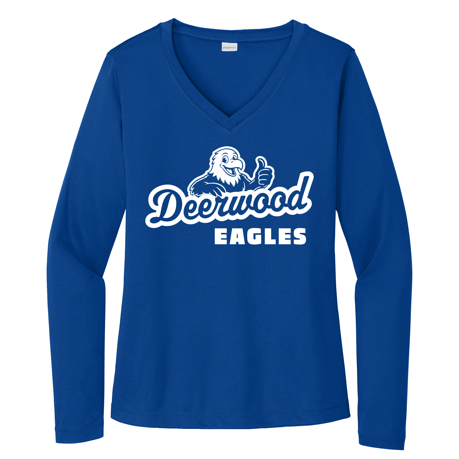 Deerwood - Performance LS V-Neck - Royal.png