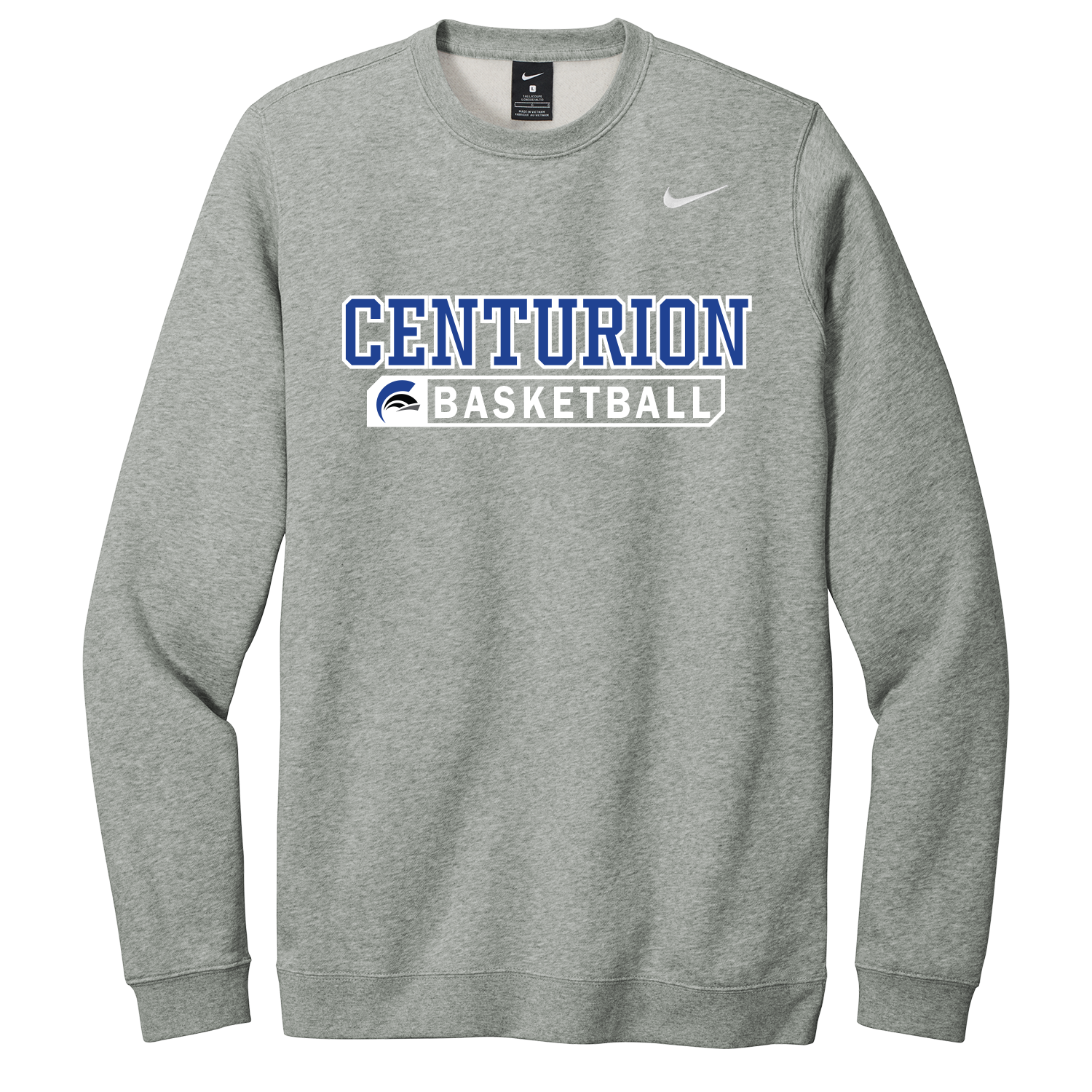 Circle Basketball - Nike Crewneck - Light Heather Gray.png