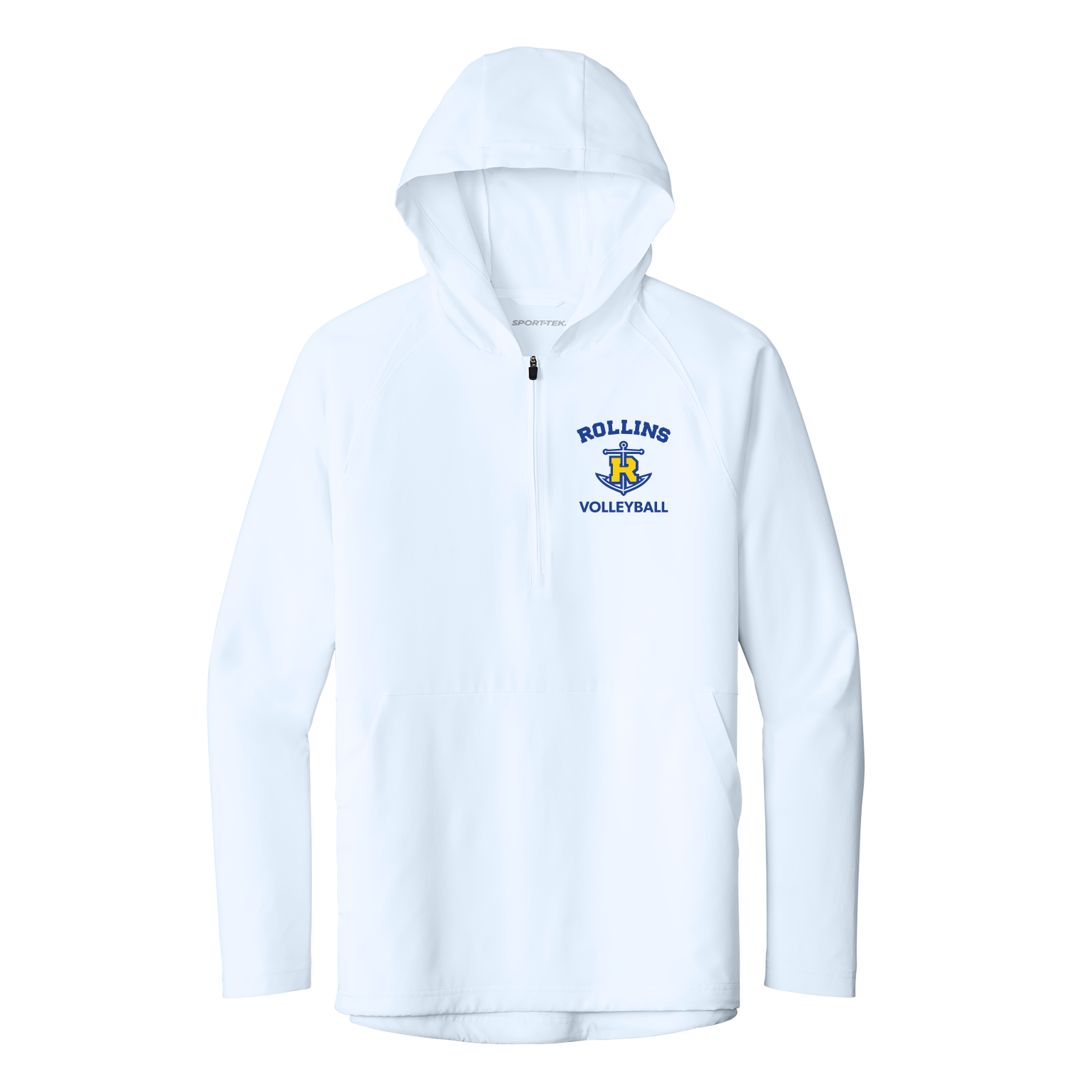 Rollins VB - Performance Hooded Jacket - White.png
