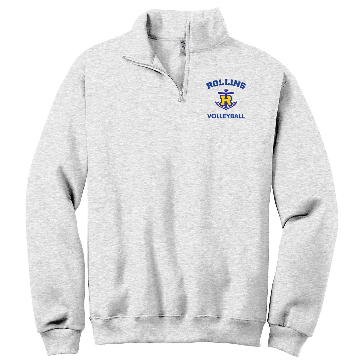 Rollins VB - Fleece Half Zip - Ash Gray.png