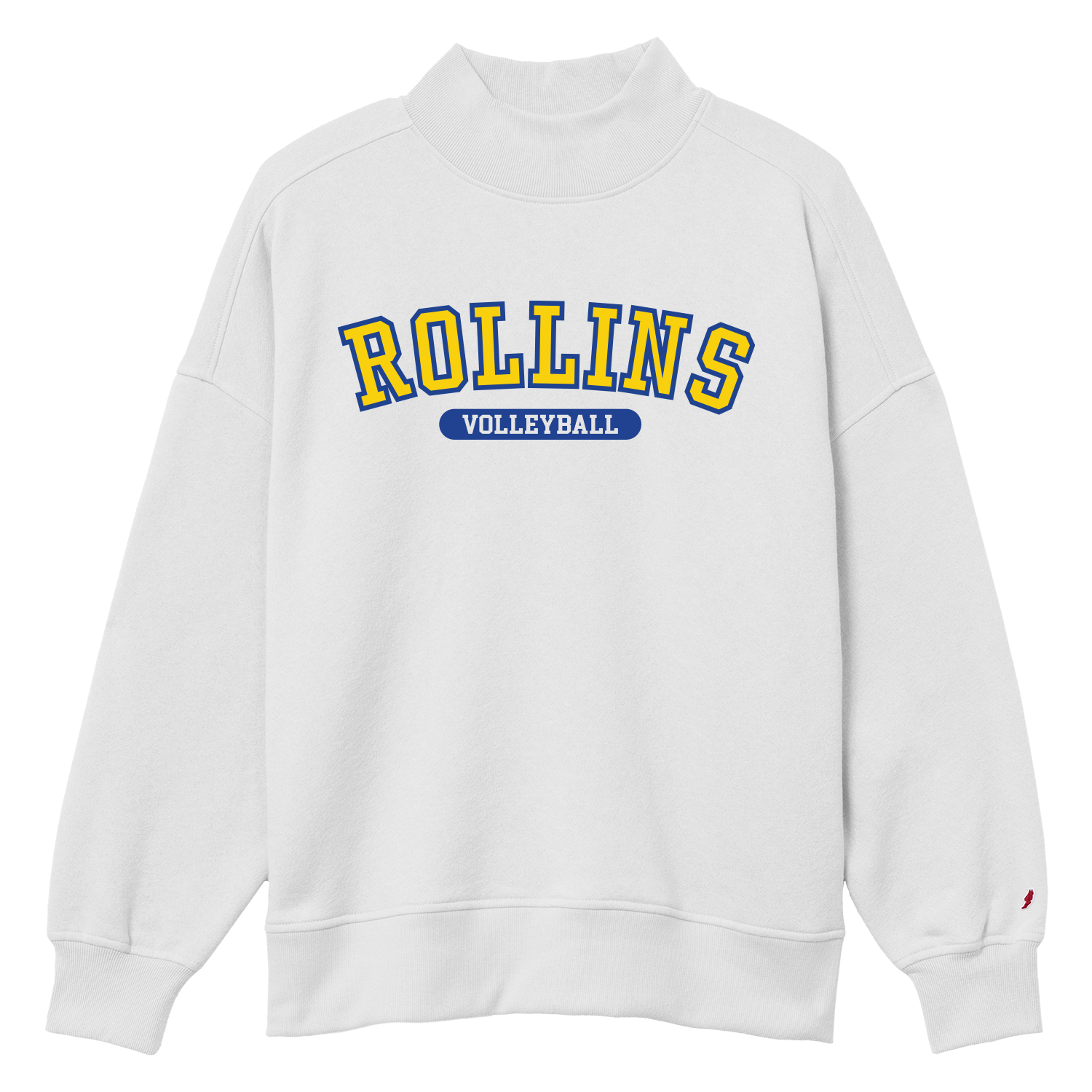 Rollins VB - Mock Neck Crew - Sno White.png