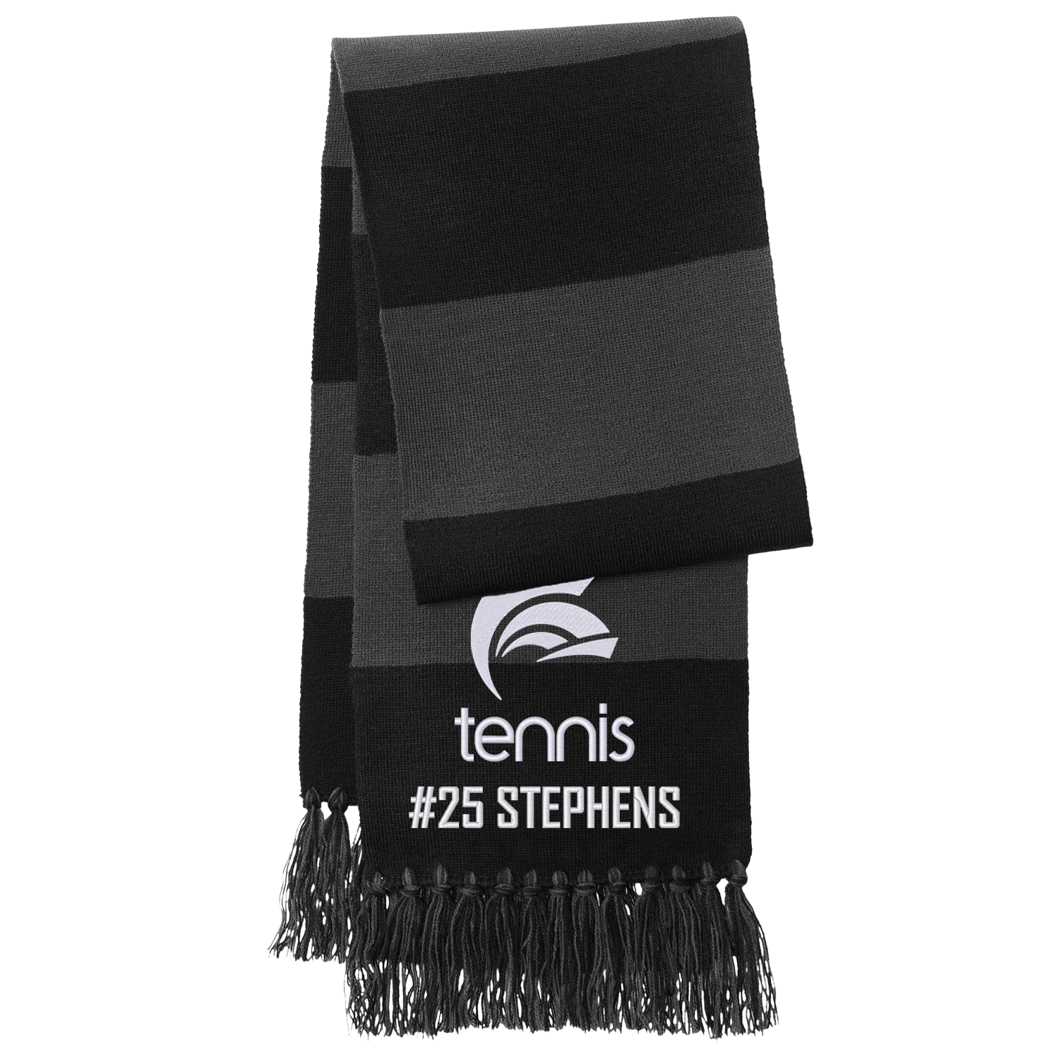 Circle Tennis - Scarf  - Black.png