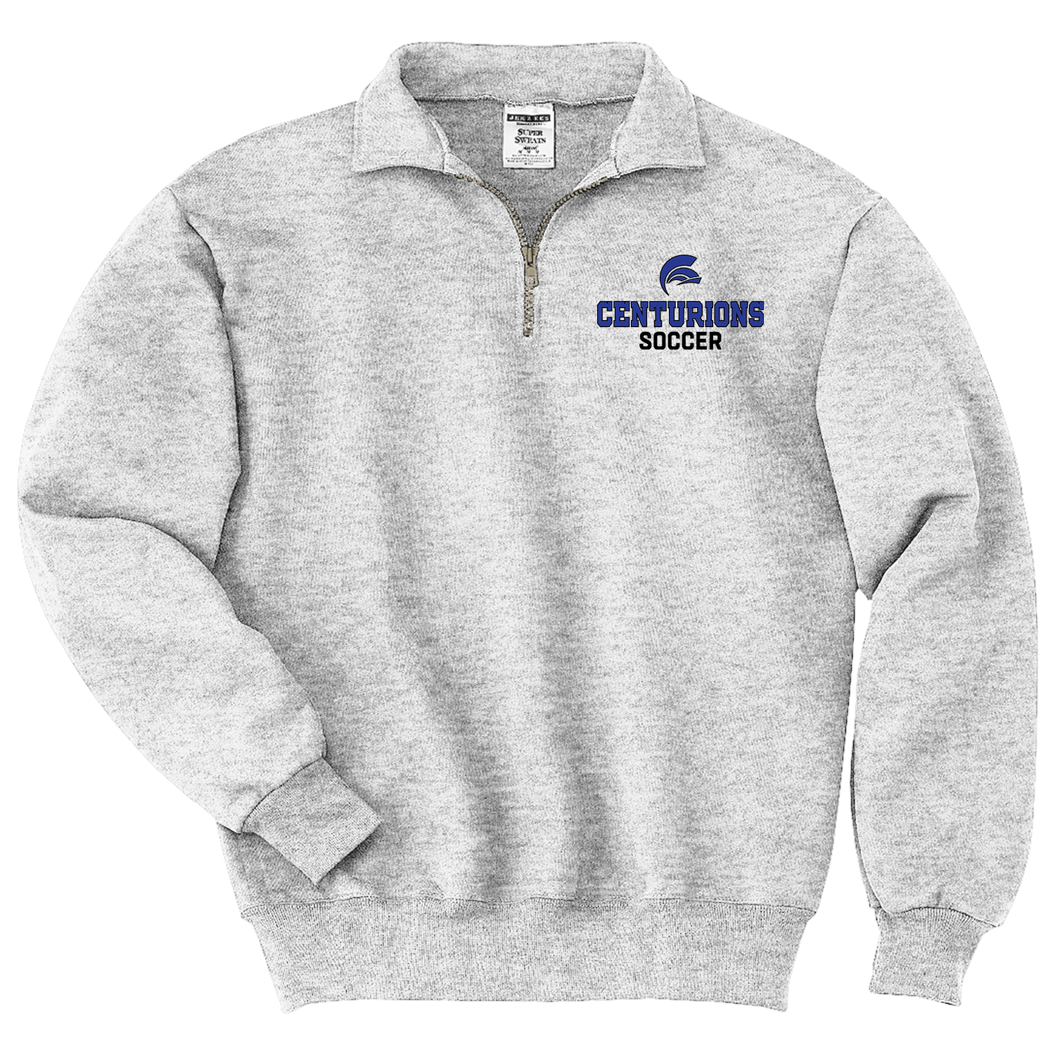 Circle Soccer - Half Zip Sweatshirt - Ash Gray.png