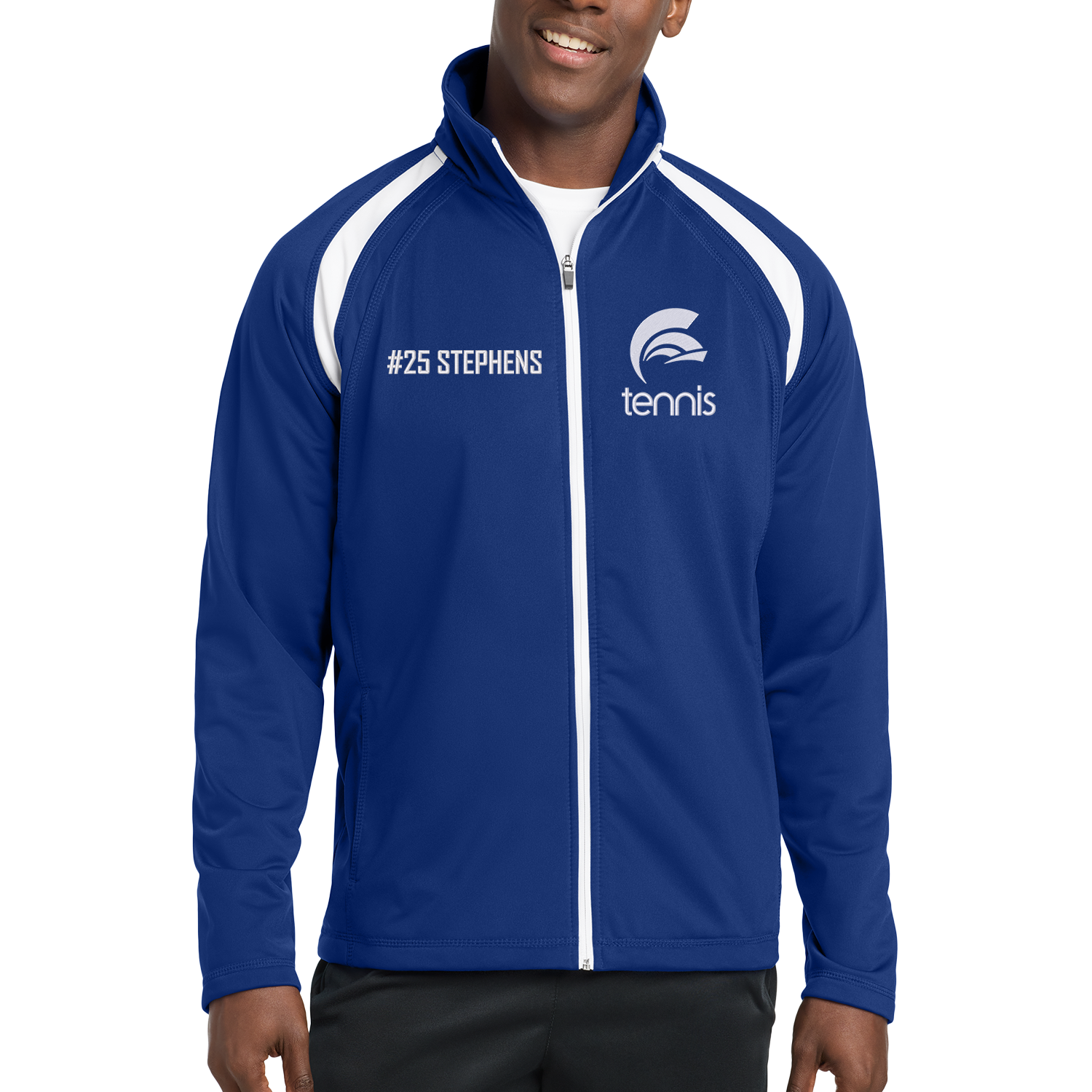 Circle Tennis - Track Jacket - Royal - with Human.png