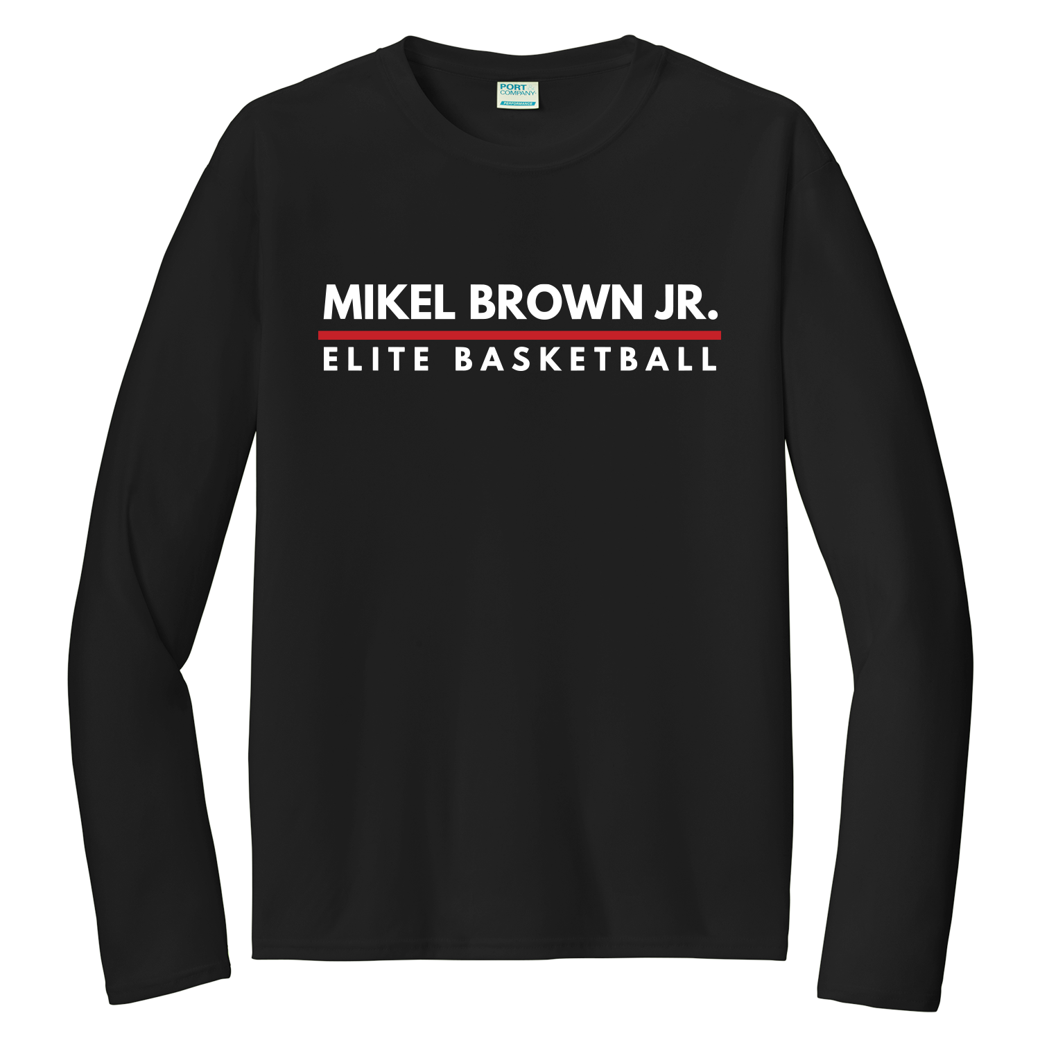 MBJ Elite - LS Dri-Fit - Worded Logo - Front - Black.png