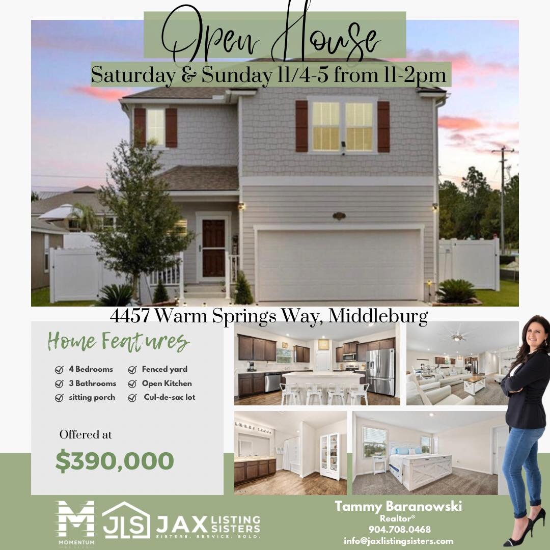 Open House THIS WEEKEND! Don&rsquo;t miss checking out this beautiful home in a great neighborhood! We&rsquo;d love to see you!