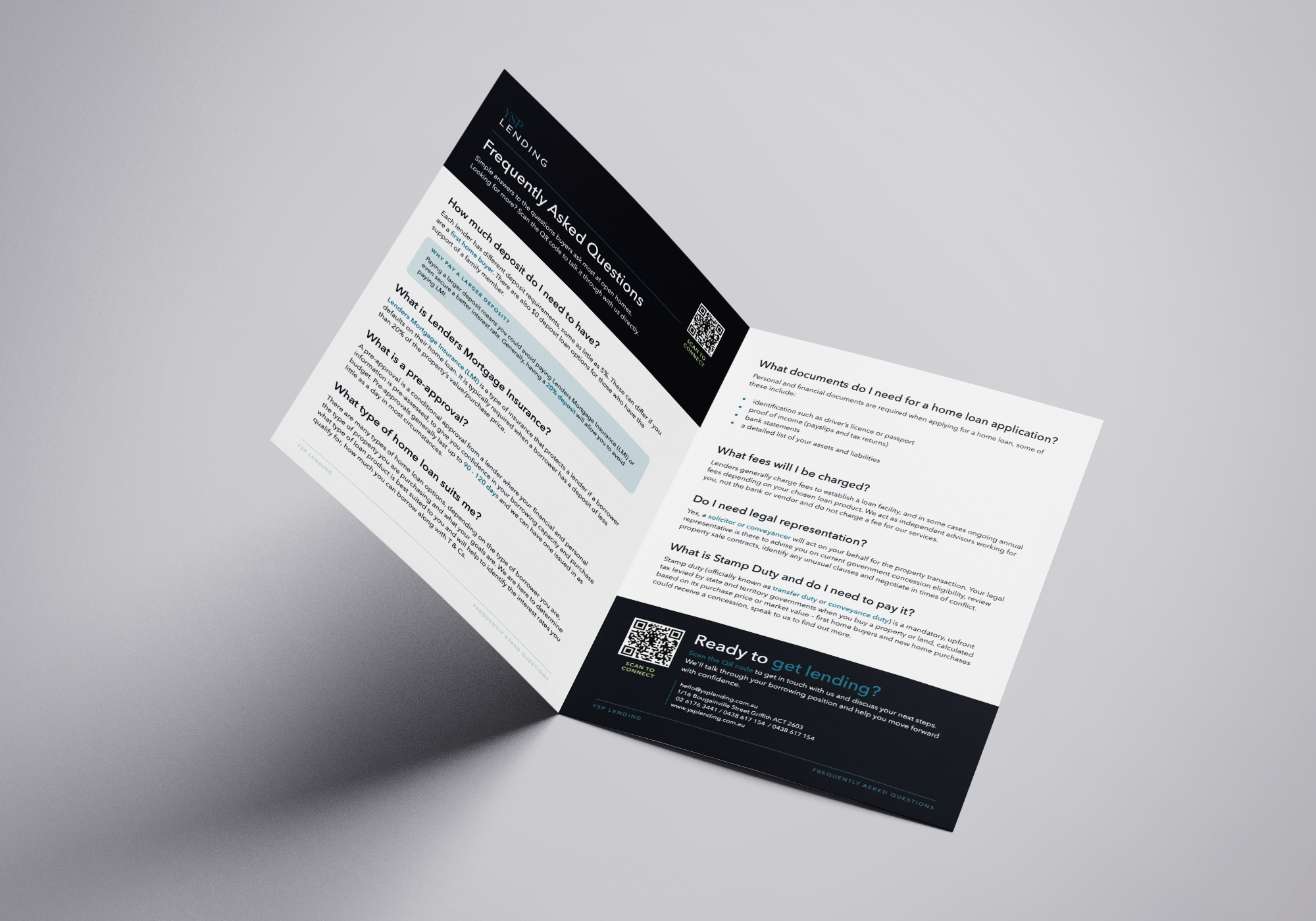 YSP Lending FAQ Page design