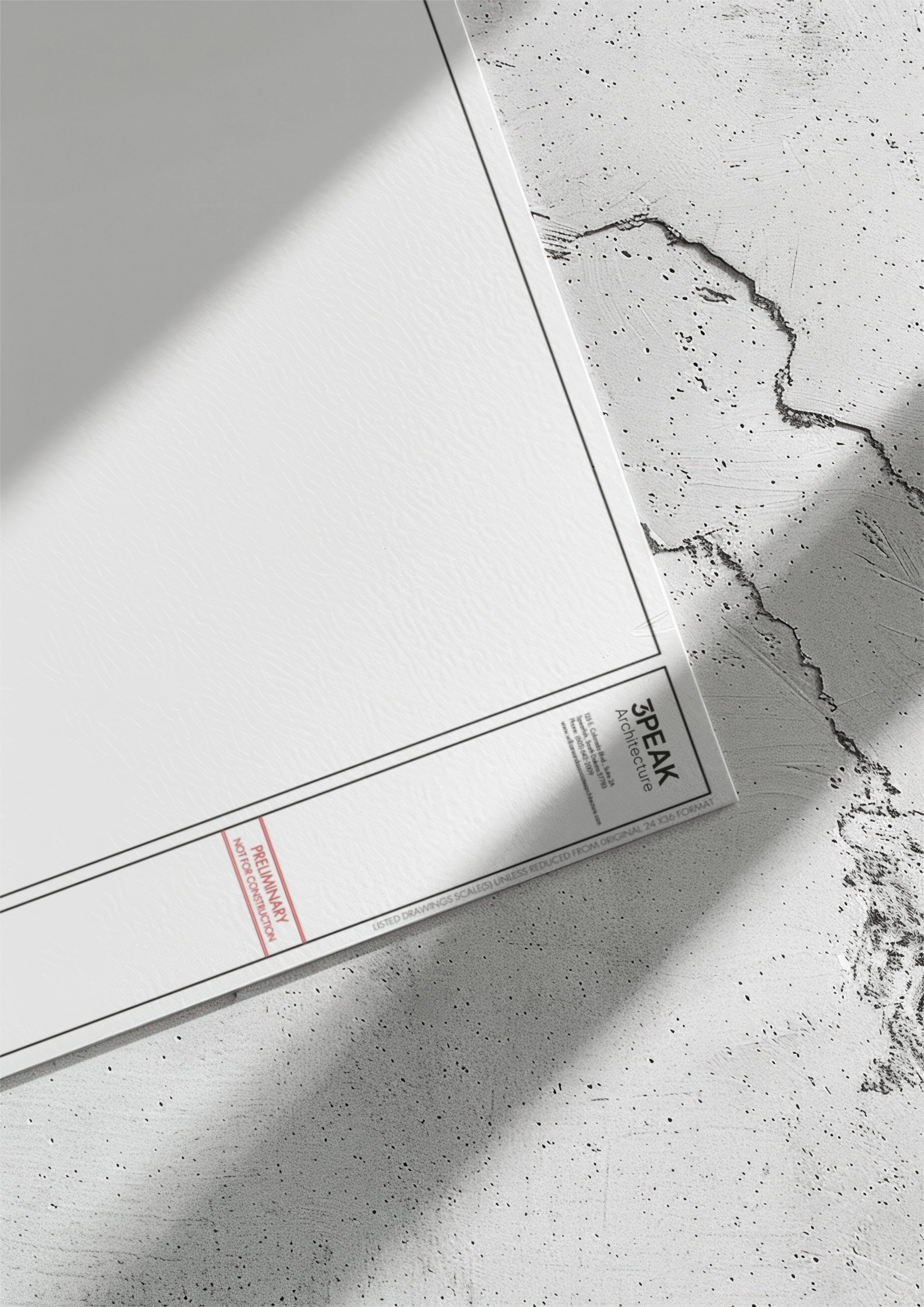 brand design on a business document