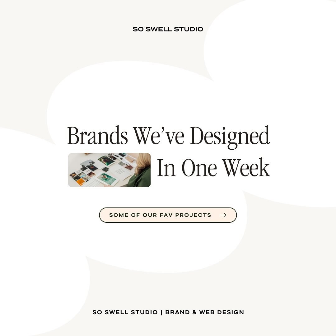 Yes! You can have your brand designed in one week 

Why have my Brand in a Week clients loved their experience? Well, to start with&hellip;

They are often business owners who are just starting their journey and need a jumping off point to get it off