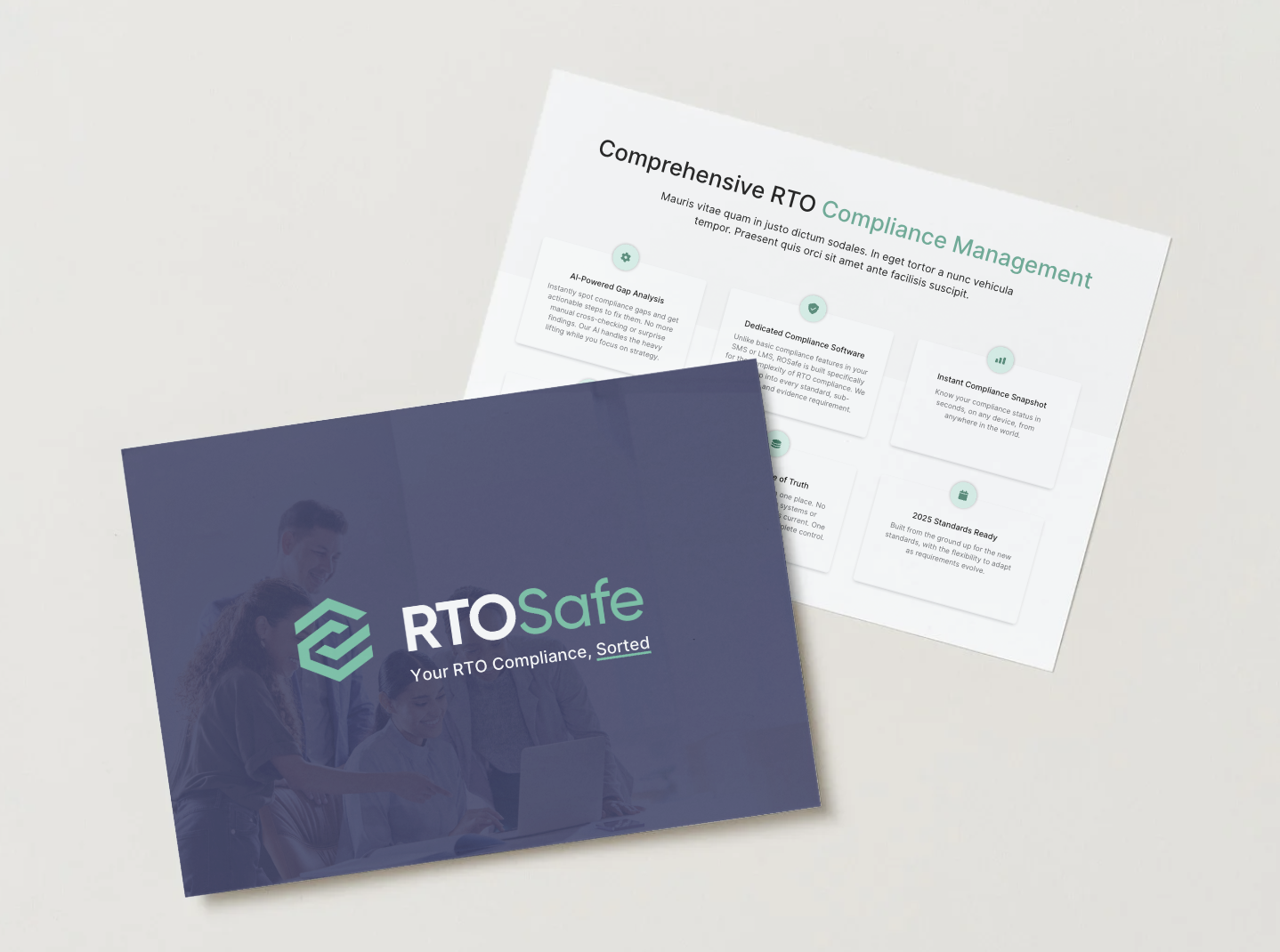RTO Safe logo on presentation design