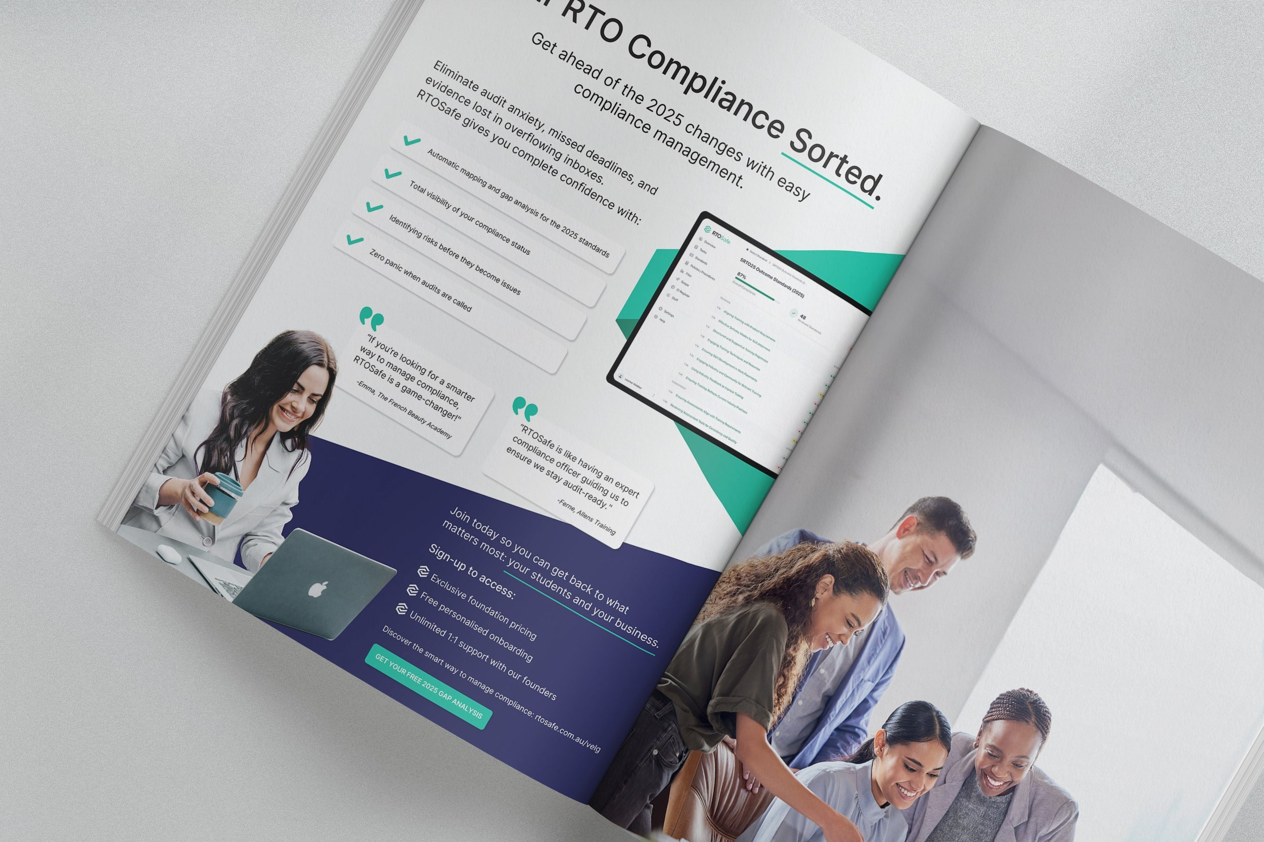 Magazine Ad design for RTO Safe