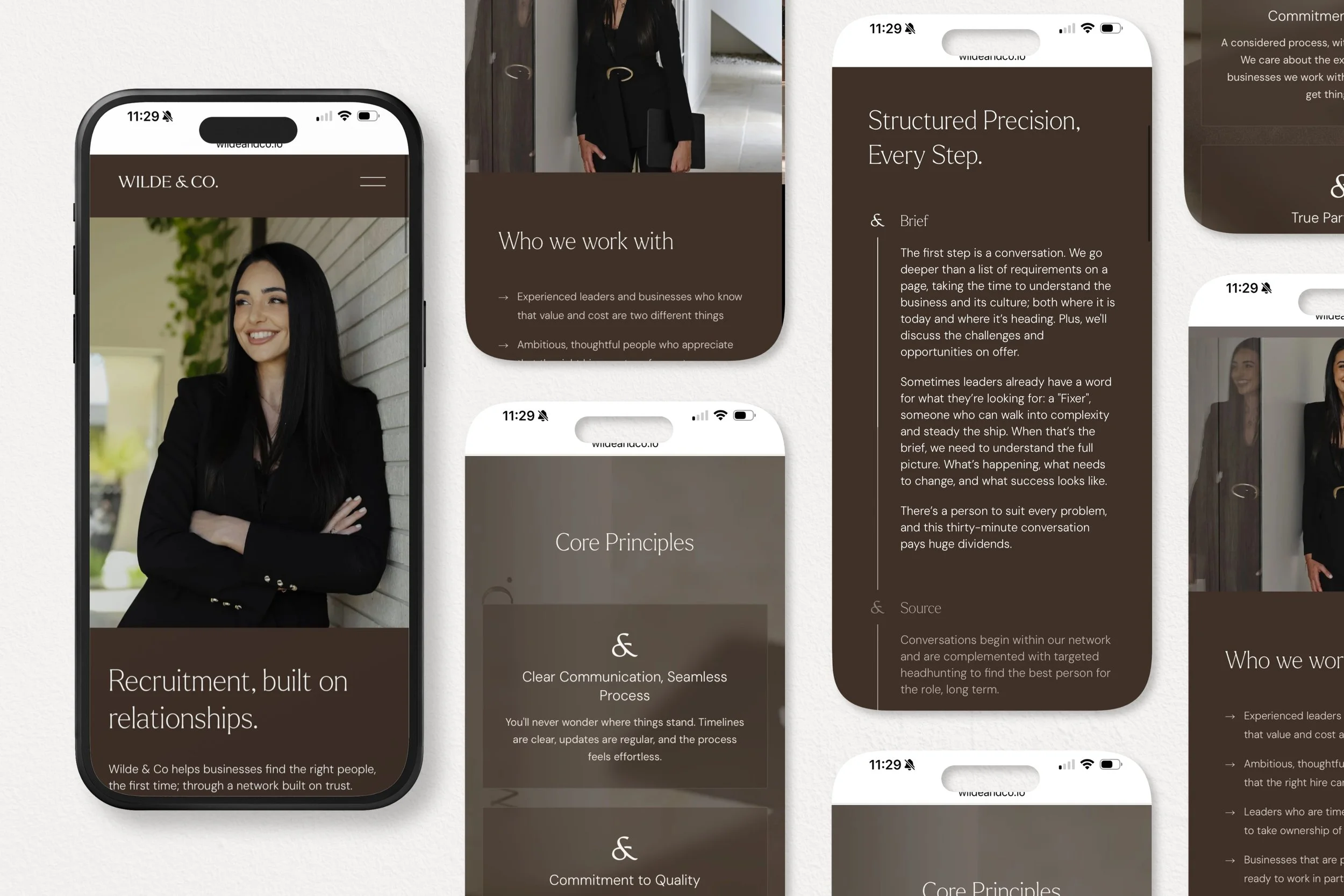 Asli wilde website design