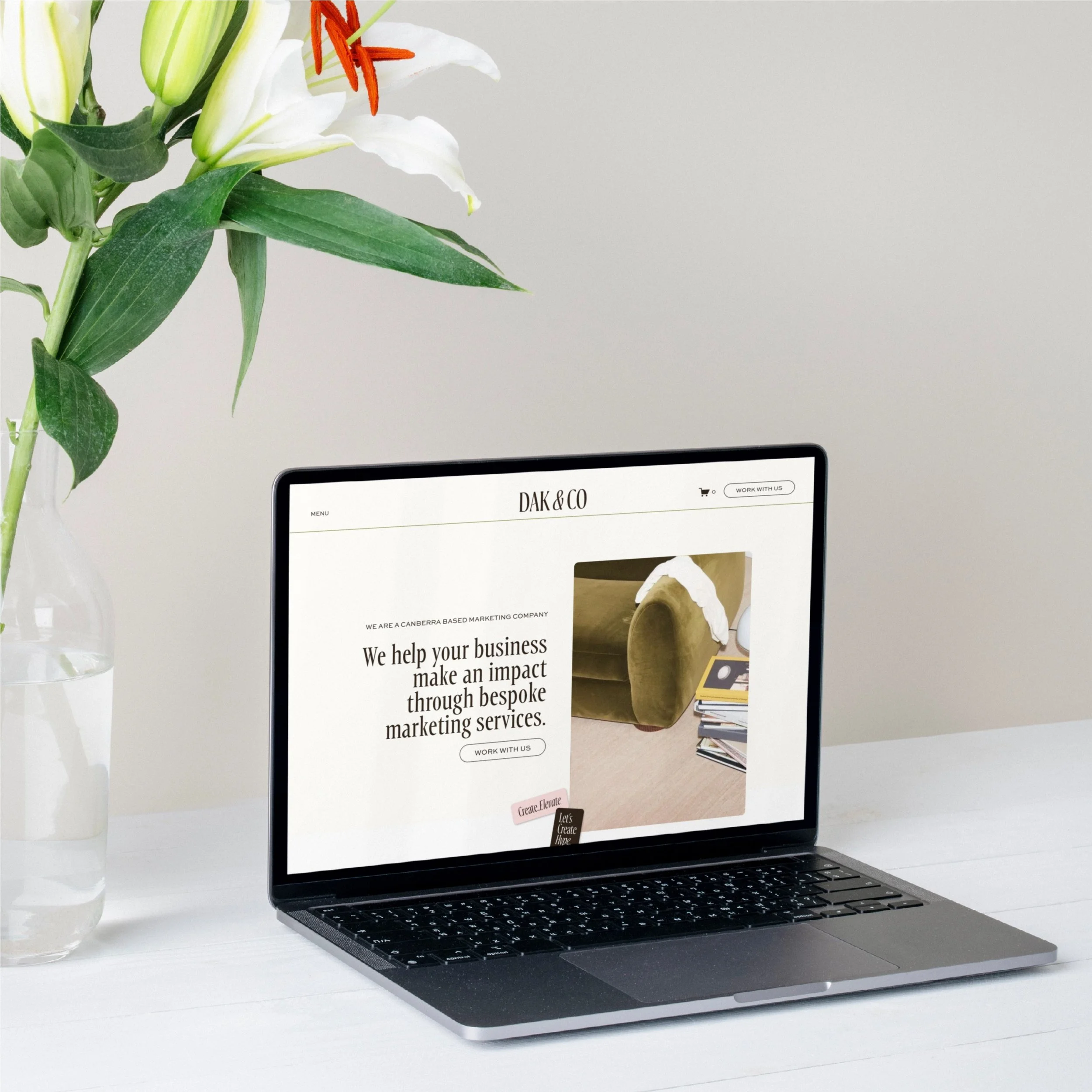 website homepage design