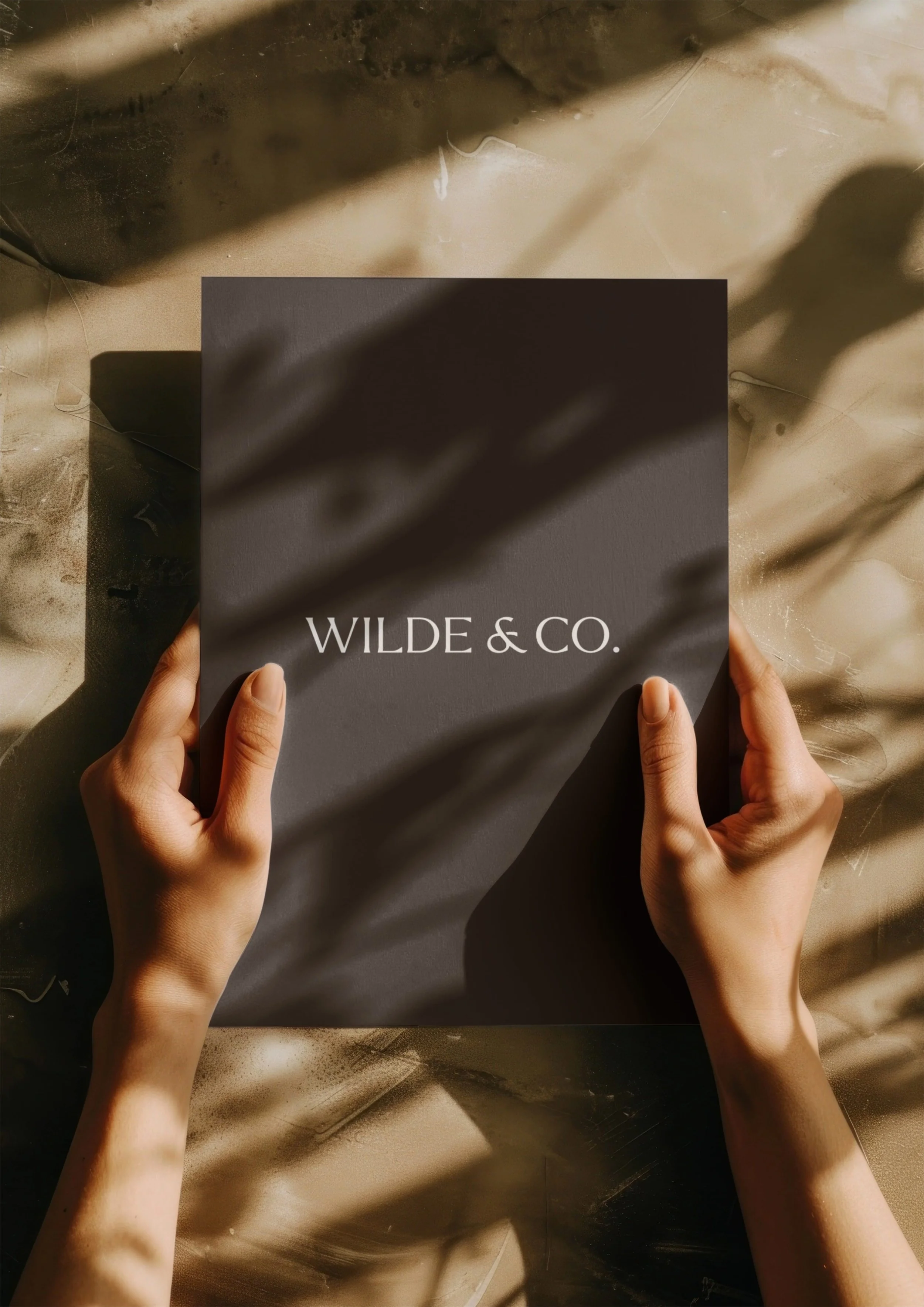 folder with wilde & co logo