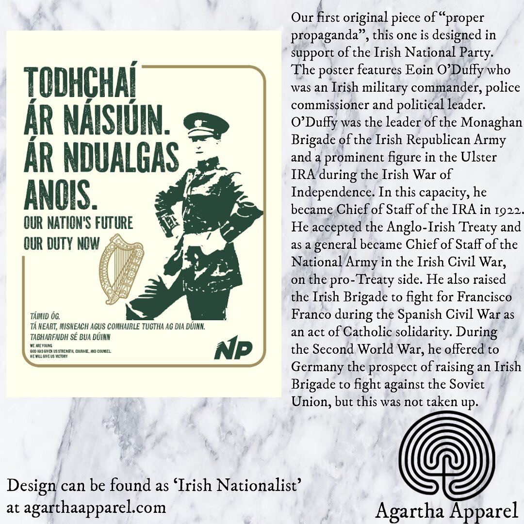 Here is the first of a new genre of designs we are planning to do, that is Propaganda. We are open to ideas for propaganda so please feel free to send us some. 

Irish Nationalist: Our first original piece of &quot;proper propaganda&quot;, this one i