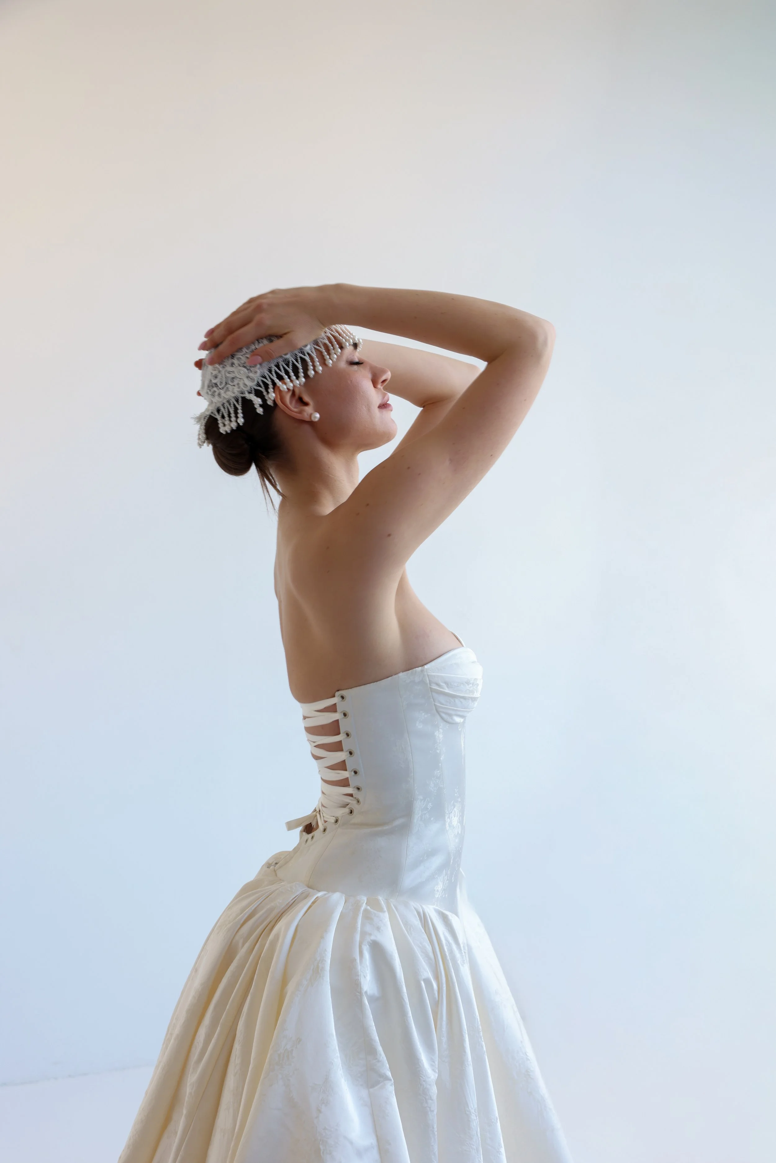 Antique Rêverie by EDEN AHARON SS27 at New York Bridal Fashion Week 