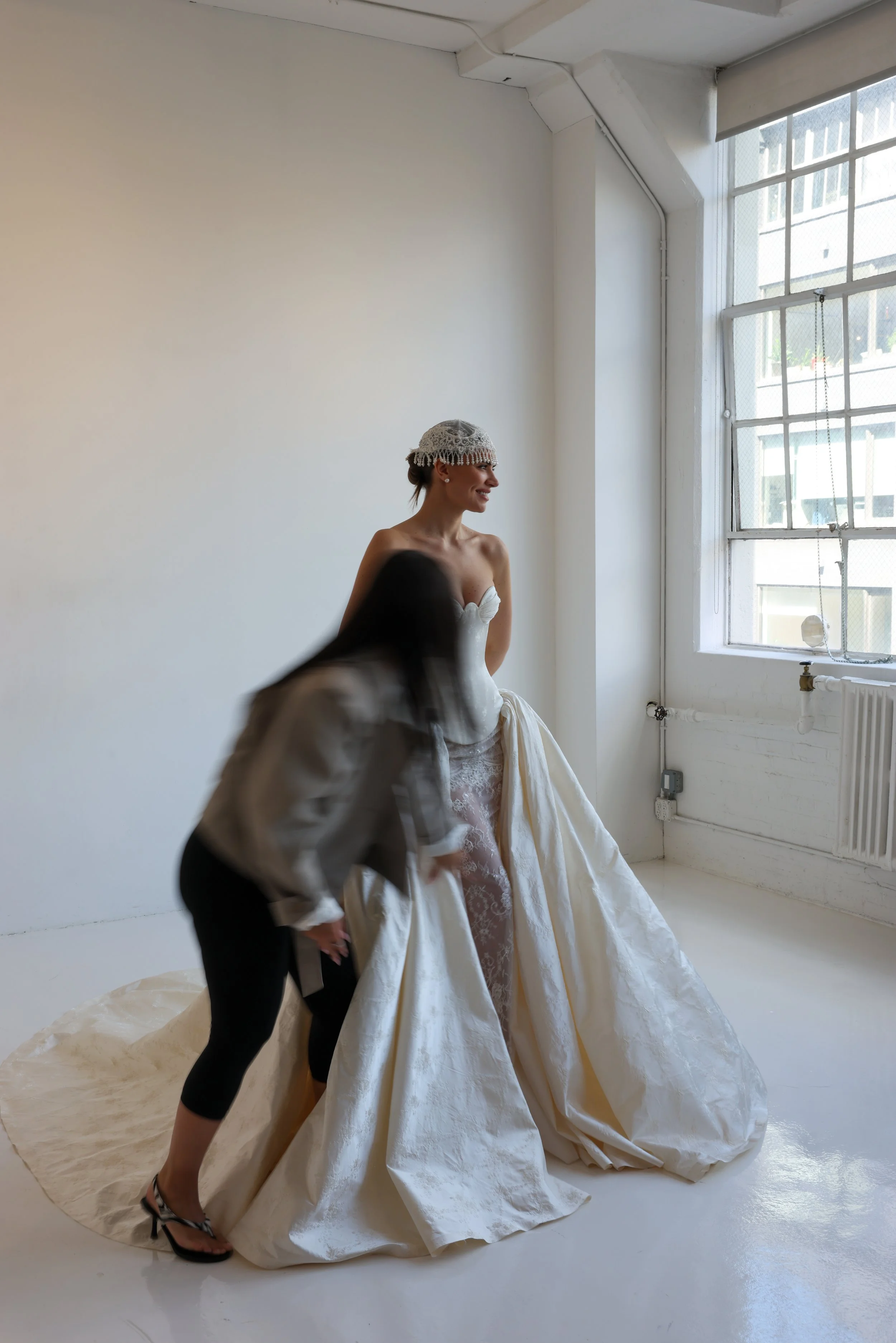 Antique Rêverie by EDEN AHARON SS27 at New York Bridal Fashion Week 