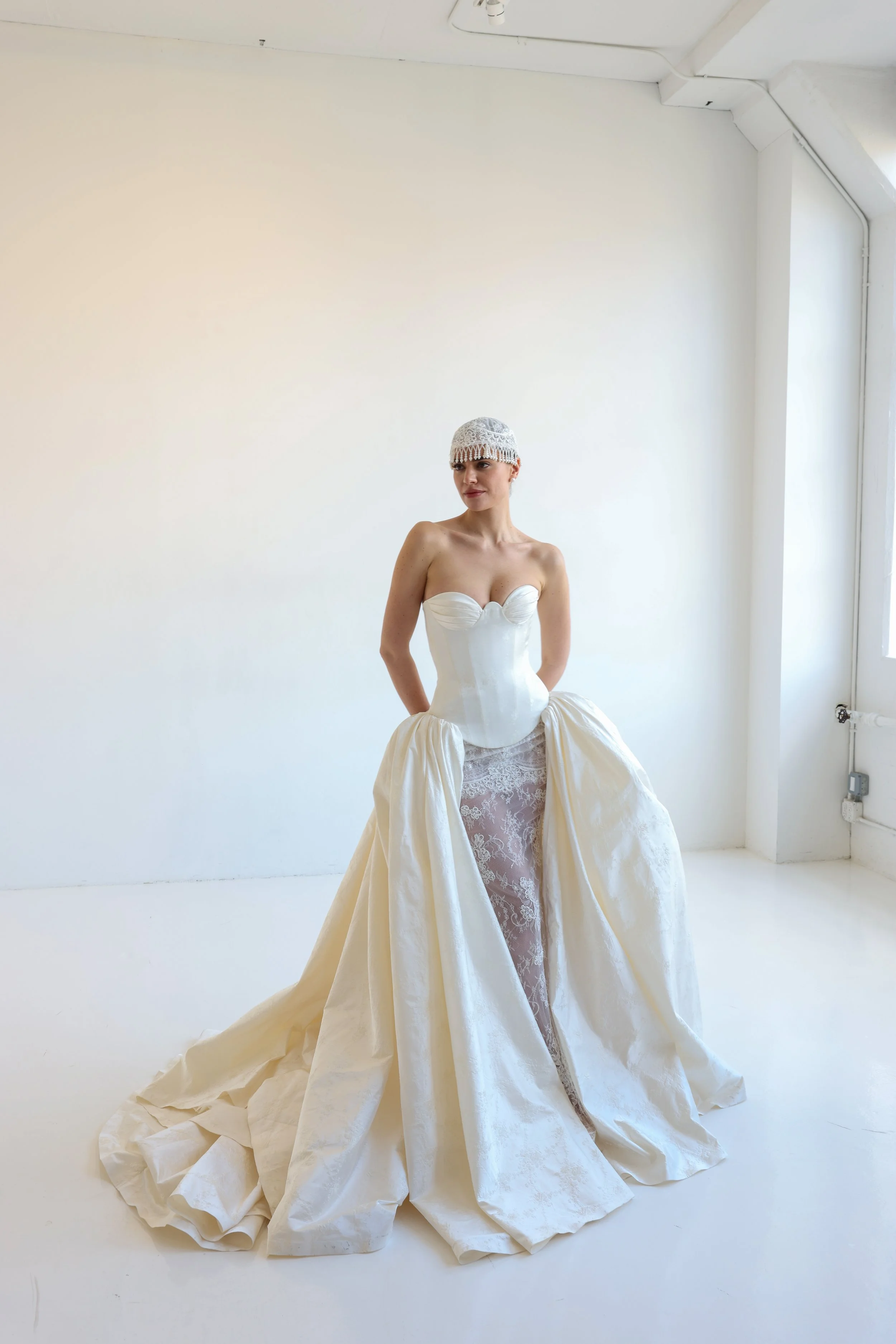 Antique Rêverie by EDEN AHARON SS27 at New York Bridal Fashion Week 