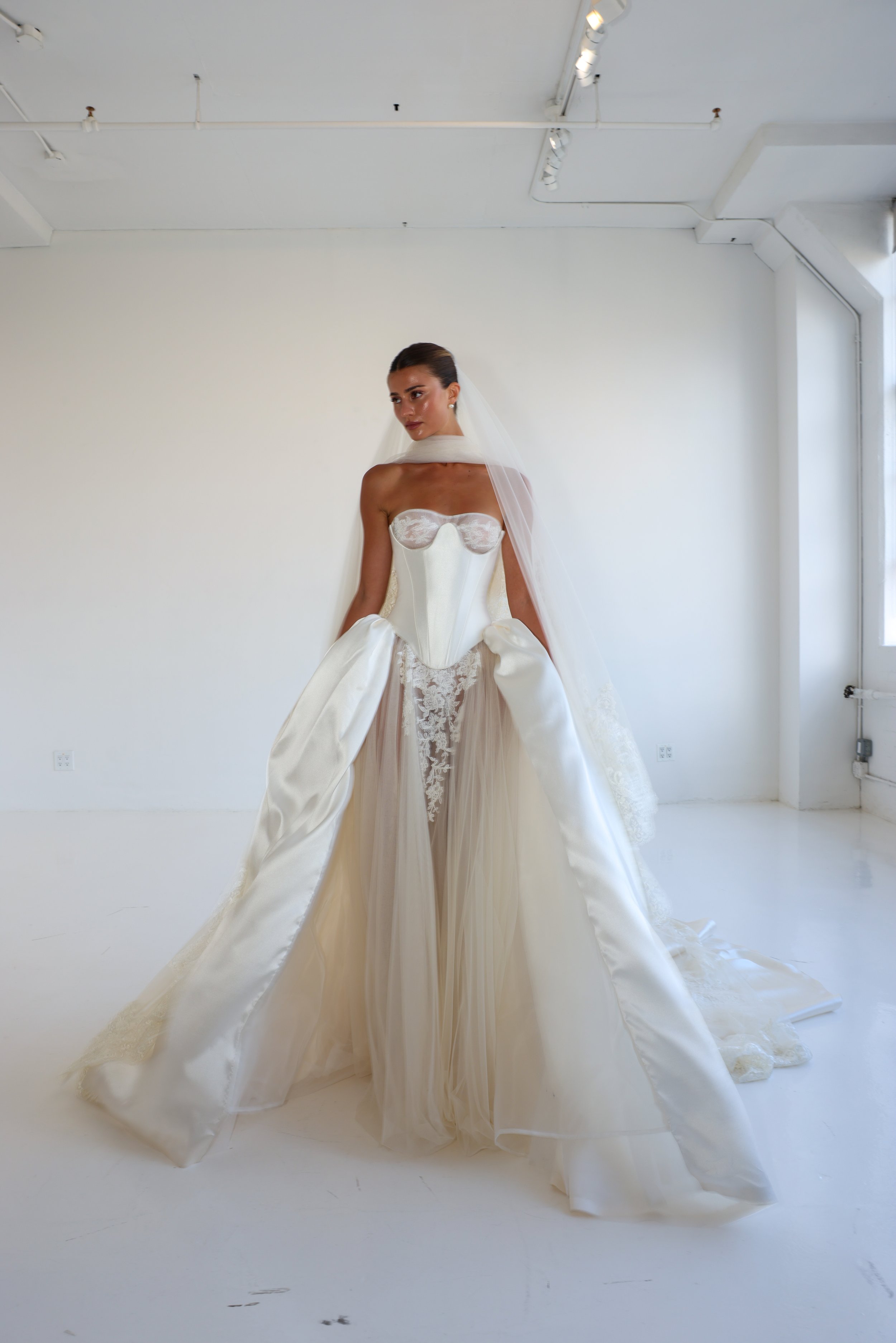 Antique Rêverie by EDEN AHARON SS27 at New York Bridal Fashion Week 