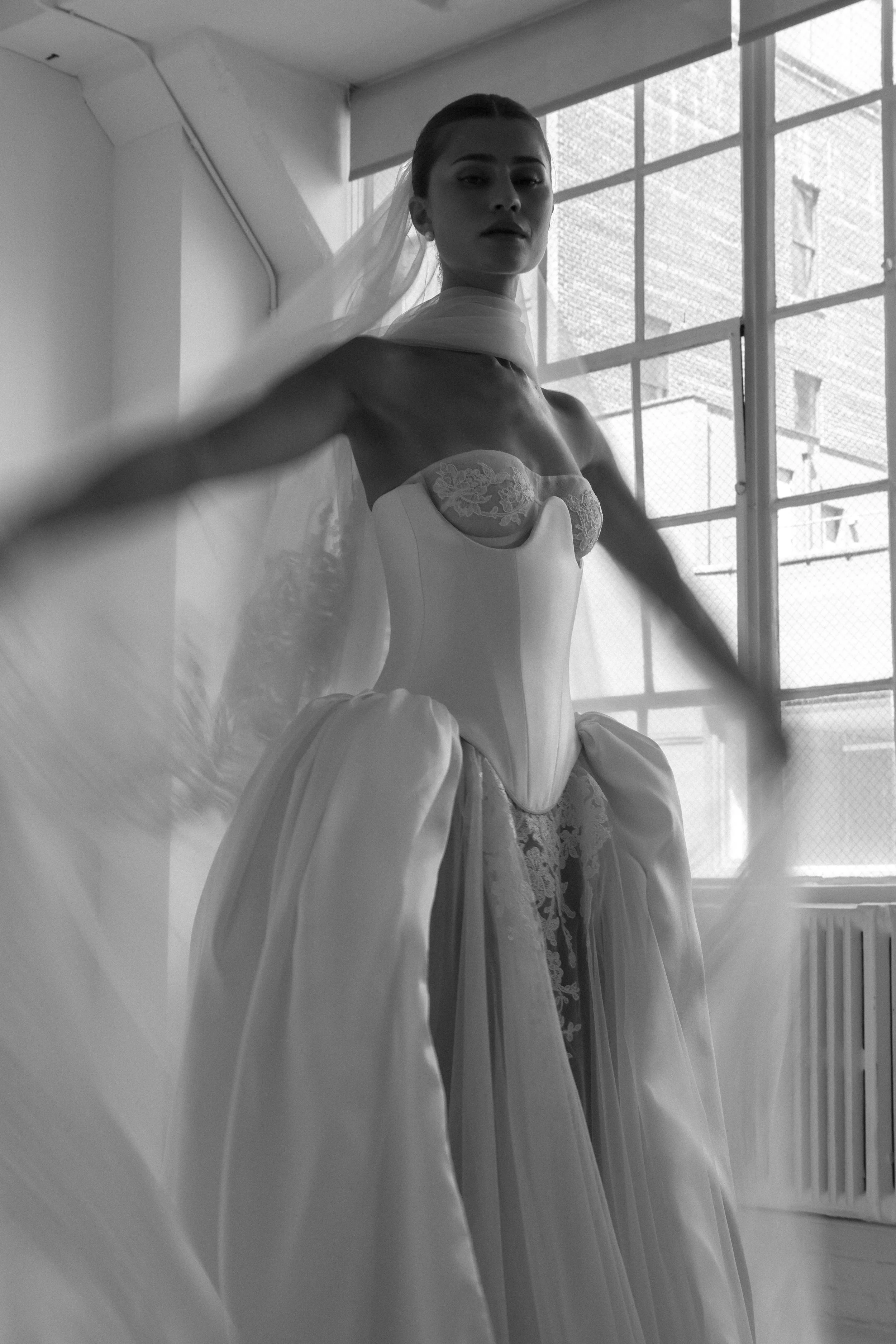 Antique Rêverie by EDEN AHARON SS27 at New York Bridal Fashion Week 