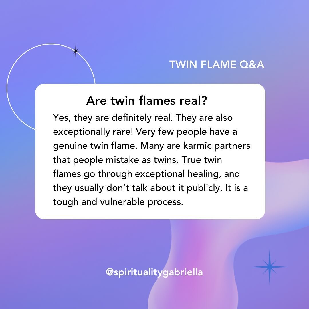 Getting a lot of questions about twin flames 🔥 so resharing this post from my old account! I hope it helps provide some insight. Please keep in mind, I am sharing from my own experience &amp; point of view. Your journey may be different ✨I do feel t