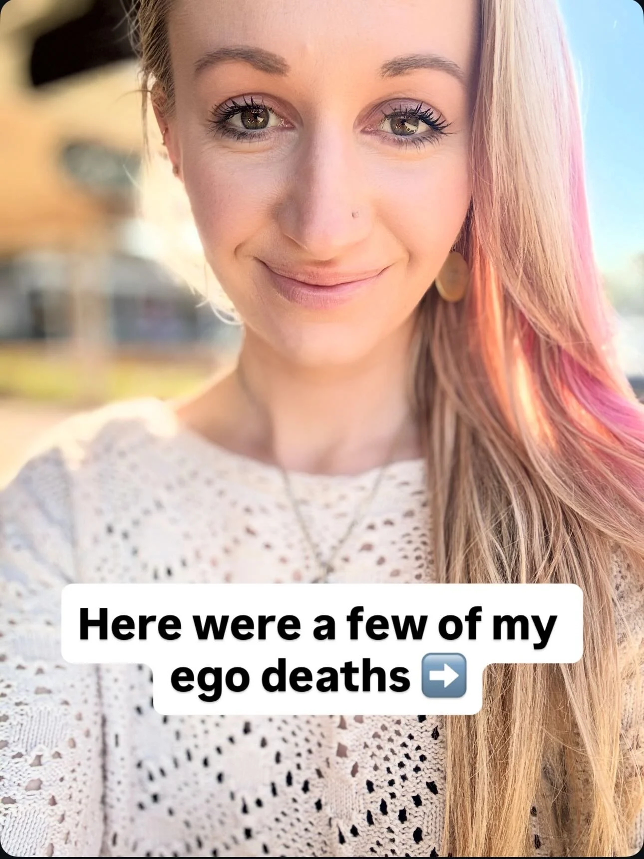 I have been through many ego deaths &mdash; and it&rsquo;s been really hard. 

But being willing to &ldquo;go there&rdquo; has only connected me to Spirit more deeply. 

I&rsquo;ve learned that we can recreate ourselves, no matter the circumstances. 