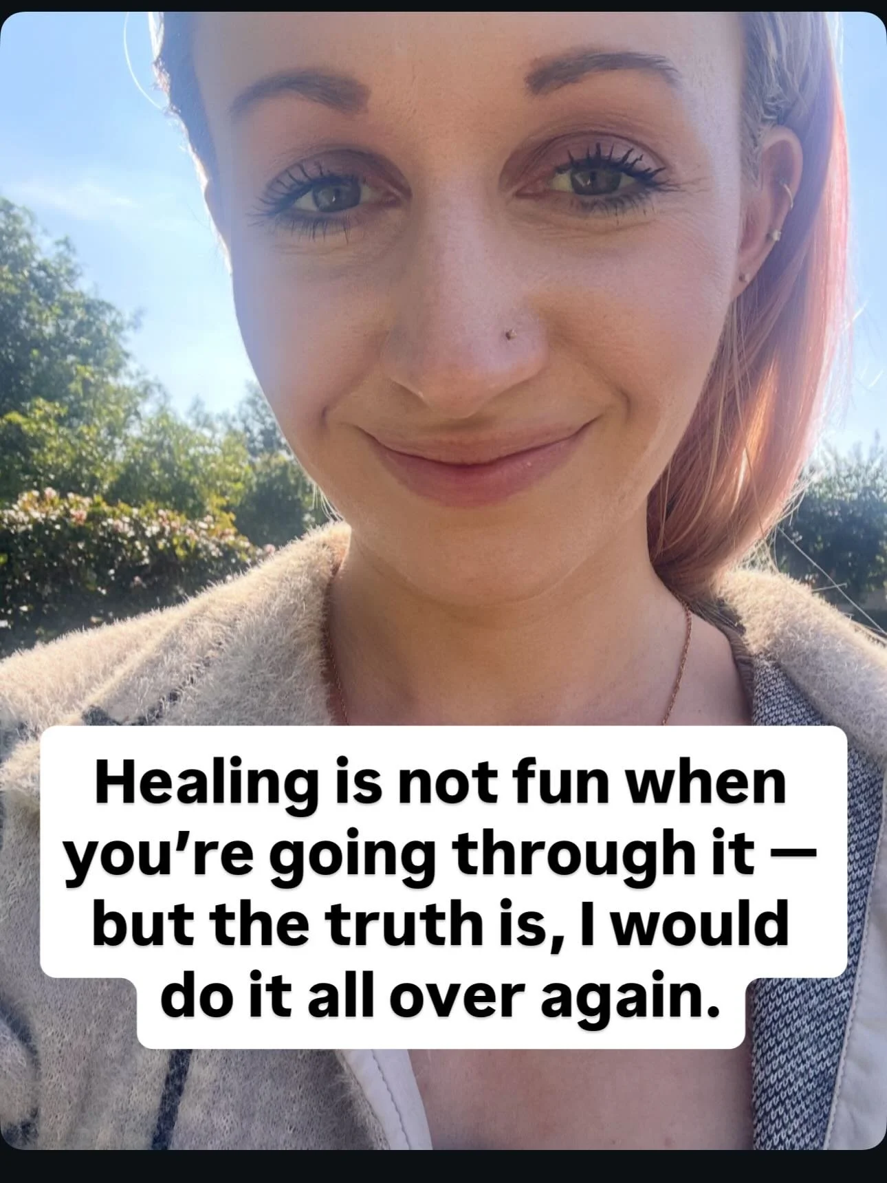 What I wish I could tell my former self:

You got this. Keep going. 

I know it&rsquo;s hard now. I know it feels like no one believes in you. 

But if you believe in yourself, that&rsquo;s all that matters. 

Those who persist are the ones who are r