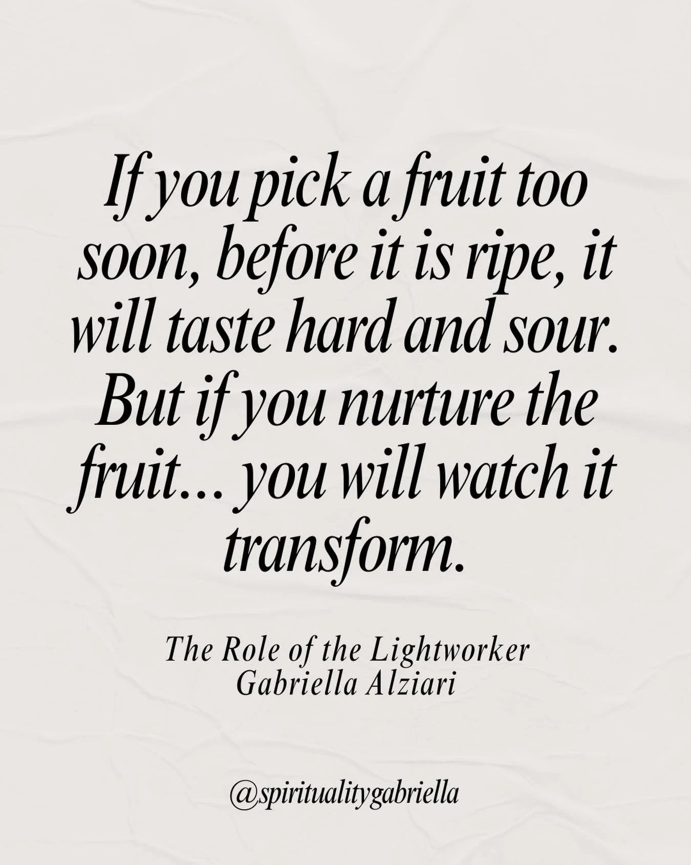 A wise reminder from the Supreme Beings 🌈

When you patiently nurture the fruit of your labor, you get to witness its sweet and beautiful transformation.

@spiritualitygabriella 

#manifestation #lawofattraction #manifest #spirituality #spiritualawa