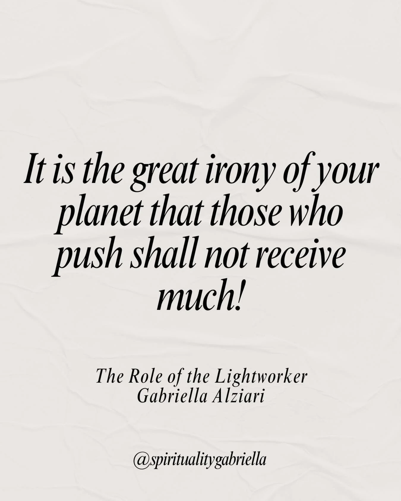 A message from the Supreme Beings ✨

The great irony of living on Earth is that those who push receive little, while those who soften into trust receive endlessly.

@spiritualitygabriella 

#manifestation #lawofattraction #manifest #spirituality #spi