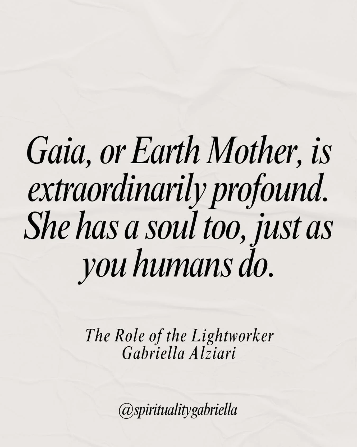 A gentle reminder from the Supreme Beings 💚

Gaia, our Earth Mother, is infinitely profound&mdash;She has a soul of Her own, gently awakening the souls of those who walk upon Her.

@spiritualitygabriella 

#manifestation #lawofattraction #manifest #