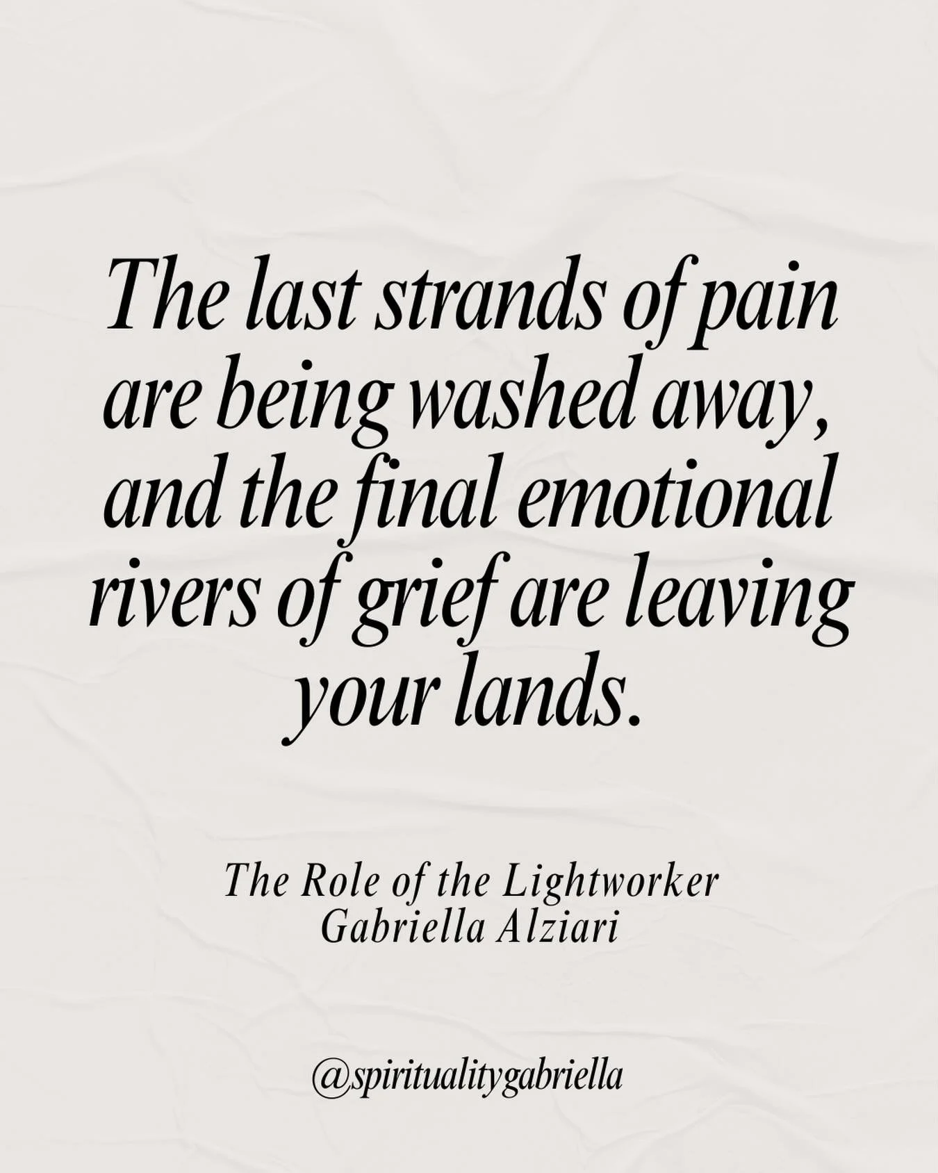An important message from the Supreme Beings 💫

The last strands of pain are being washed away, and the final rivers of grief are gently leaving your lands to make space for Light.

@spiritualitygabriella 

#manifestation #lawofattraction #manifest 